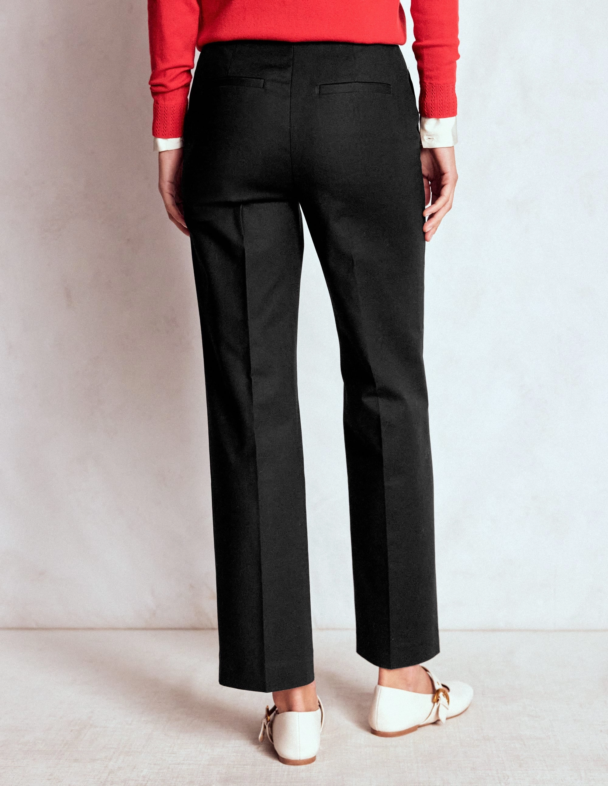 Canonbury 7/8 Trousers-Black Windproof Design Anti Friction Lining