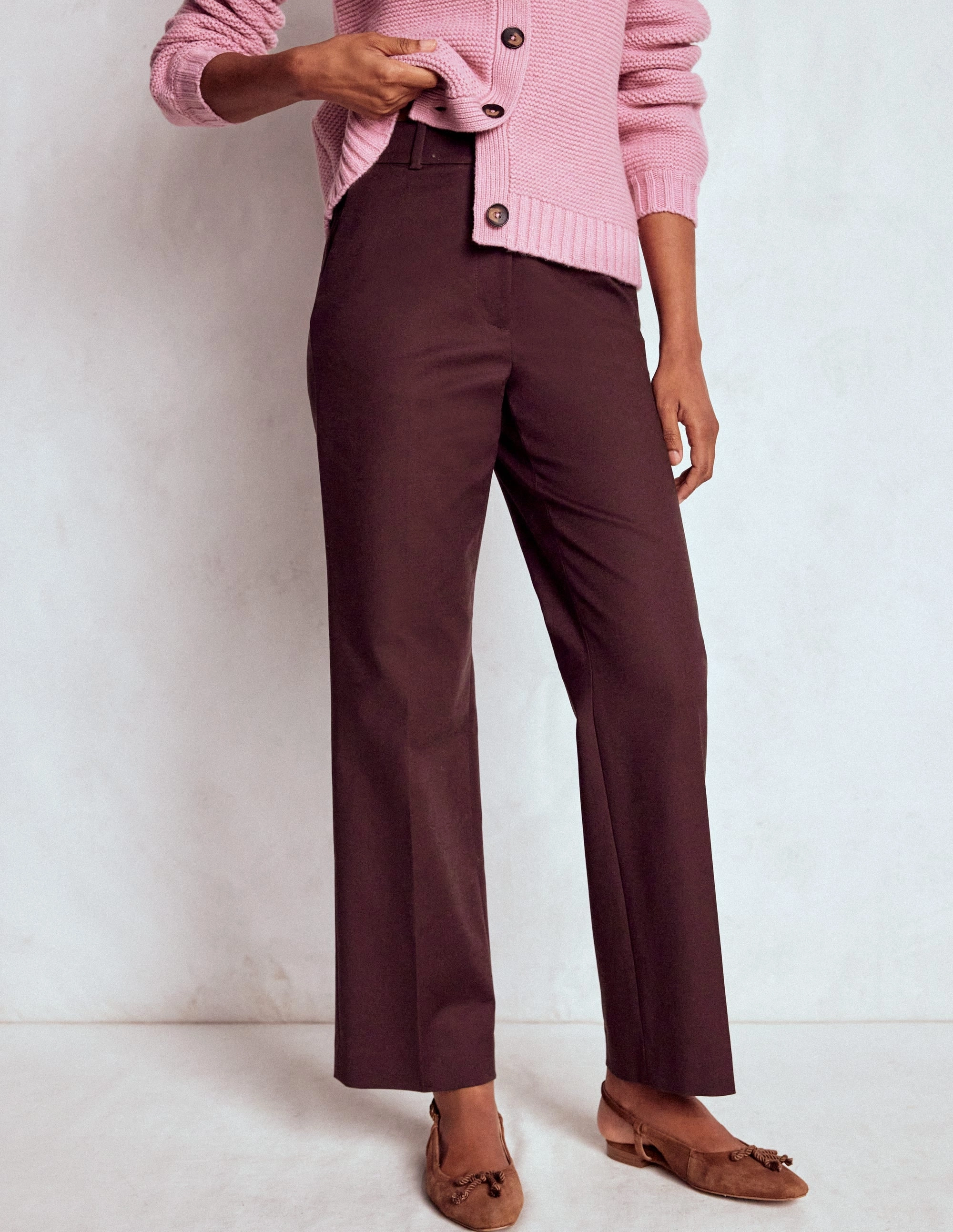 Canonbury 7/8 Trousers-Deep Aubergine Smart Utility Workout Ready