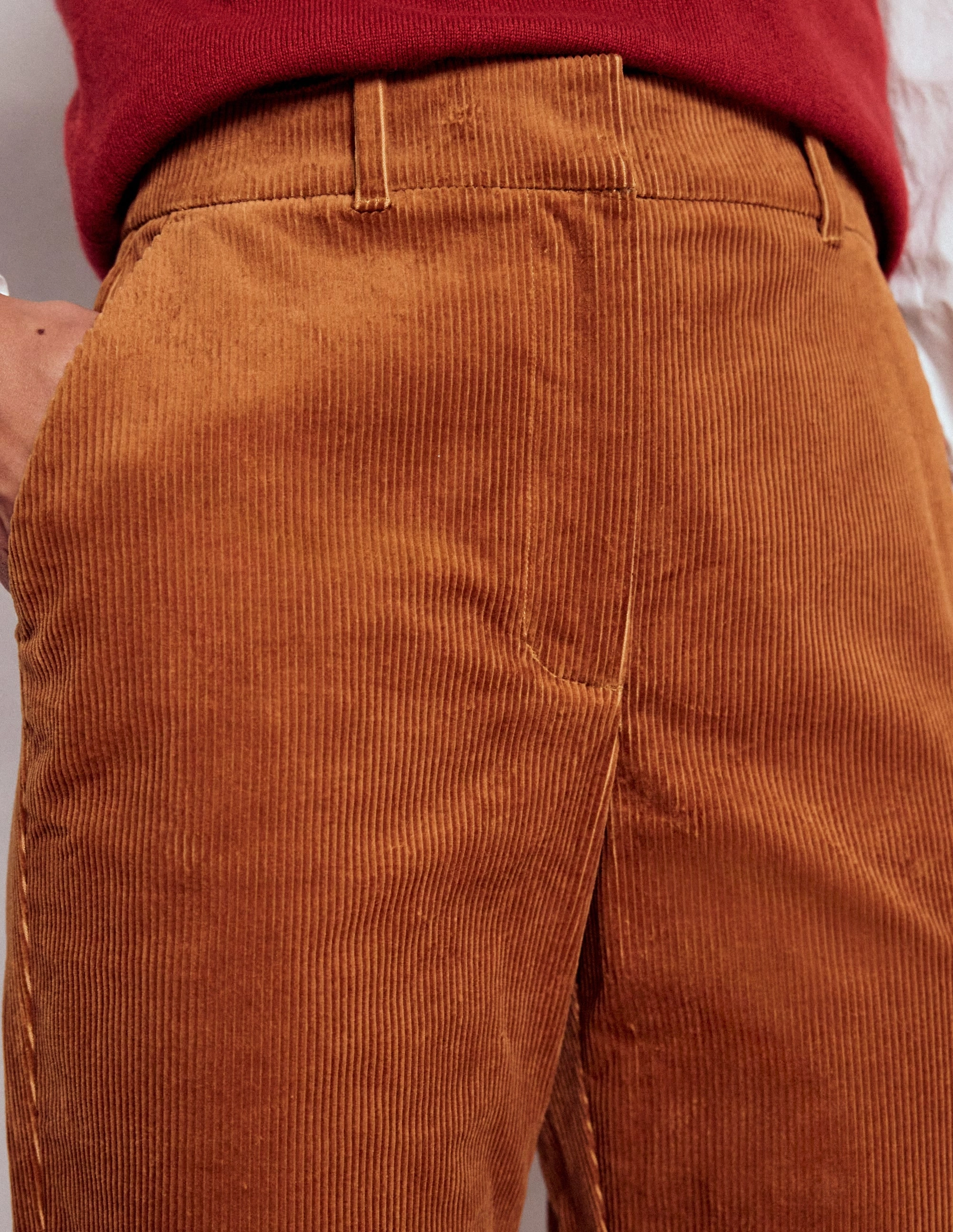 Canonbury Cord Trousers-Ginger Comfy Fit Core Utility
