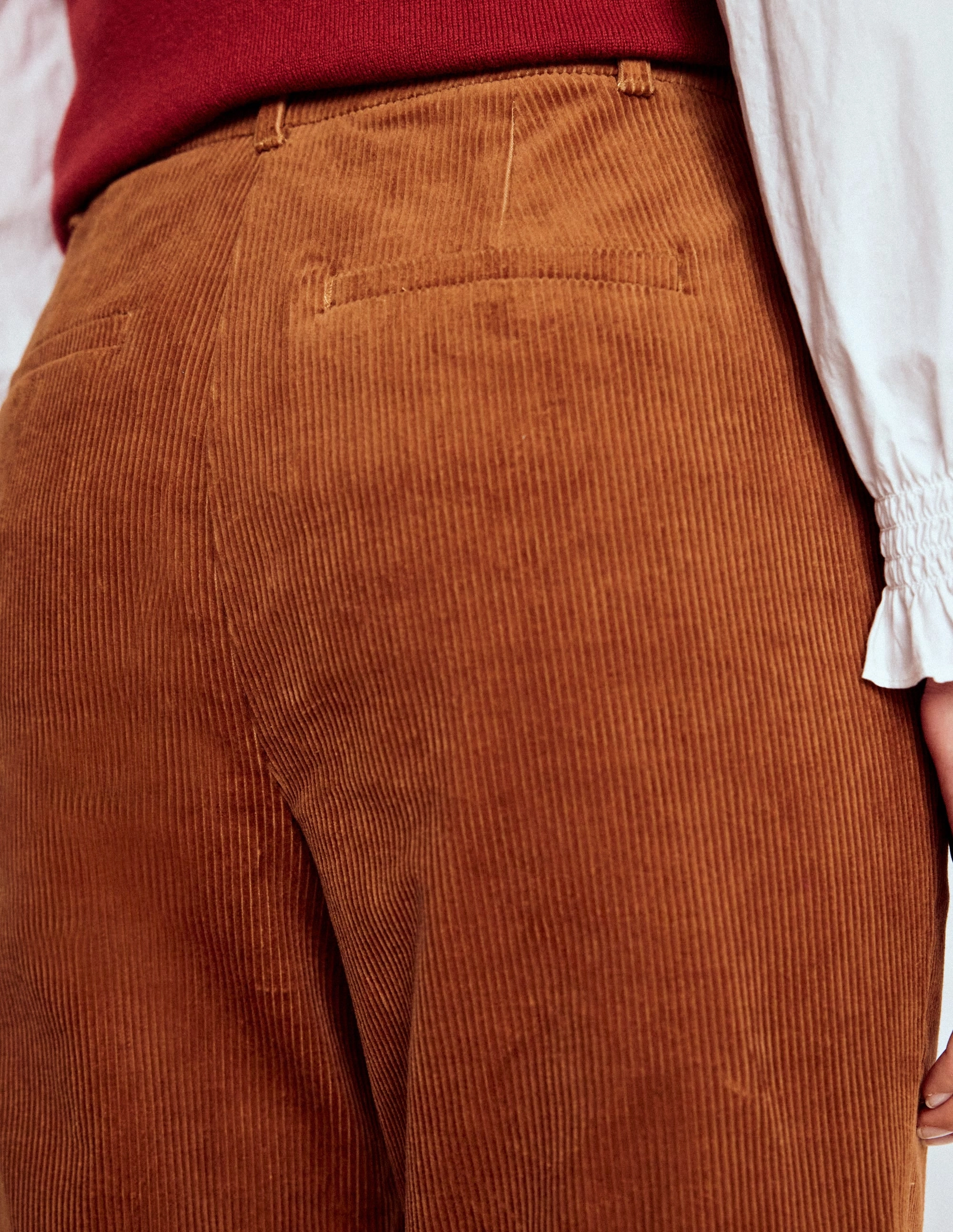 Canonbury Cord Trousers-Ginger Flexible Look