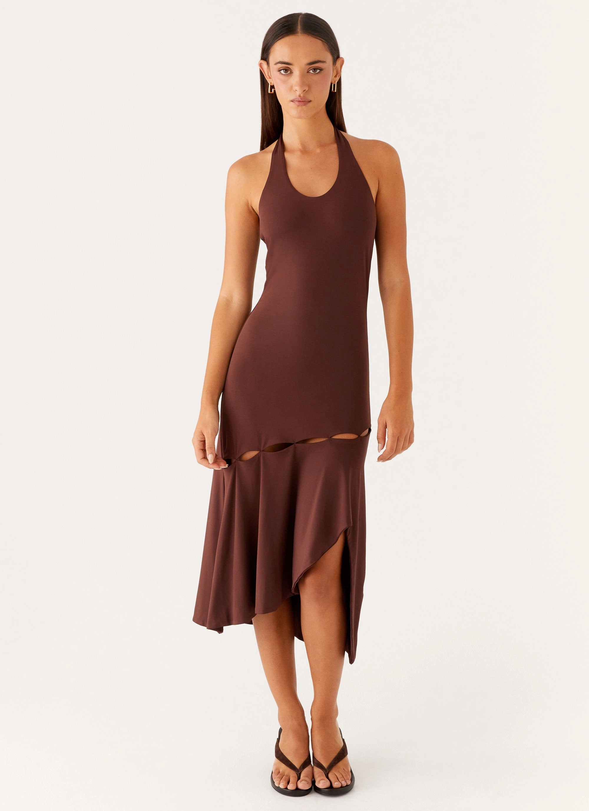 Urban Classic MoldResistantTexture Fast Times Midi Dress - Chocolate