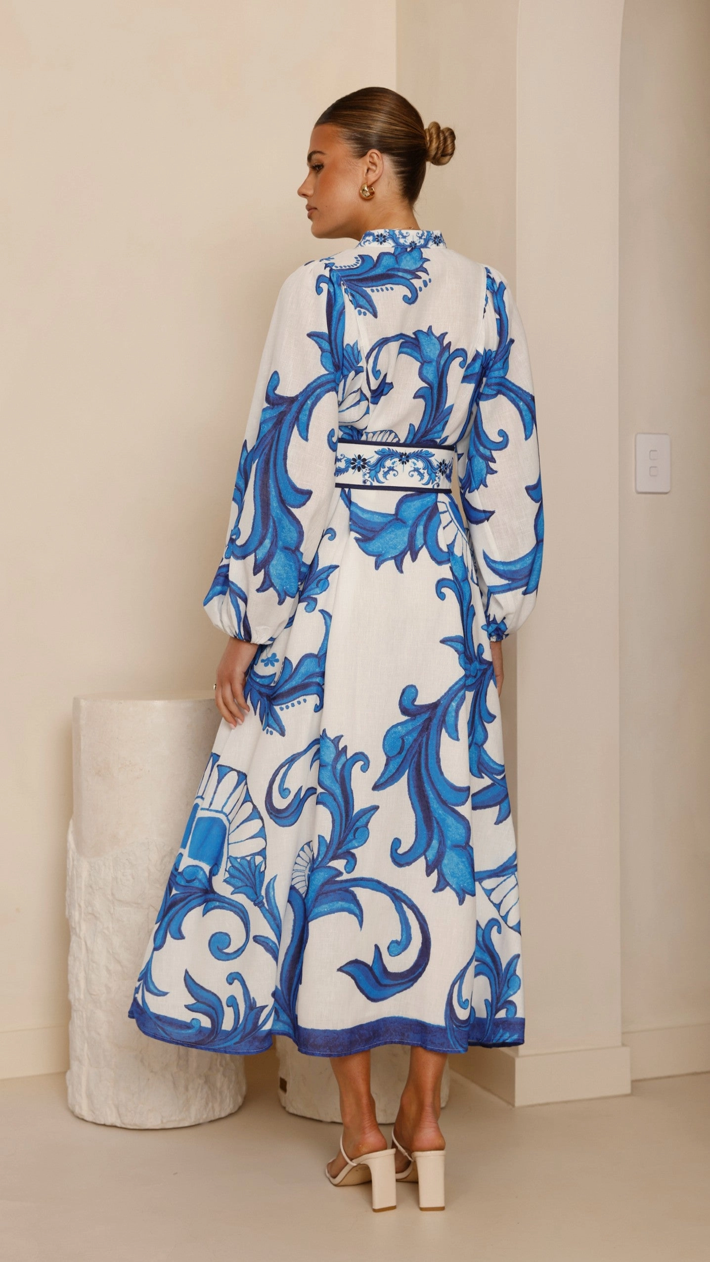 Young Edge Carmal Long Sleeve Maxi Dress - Paradise