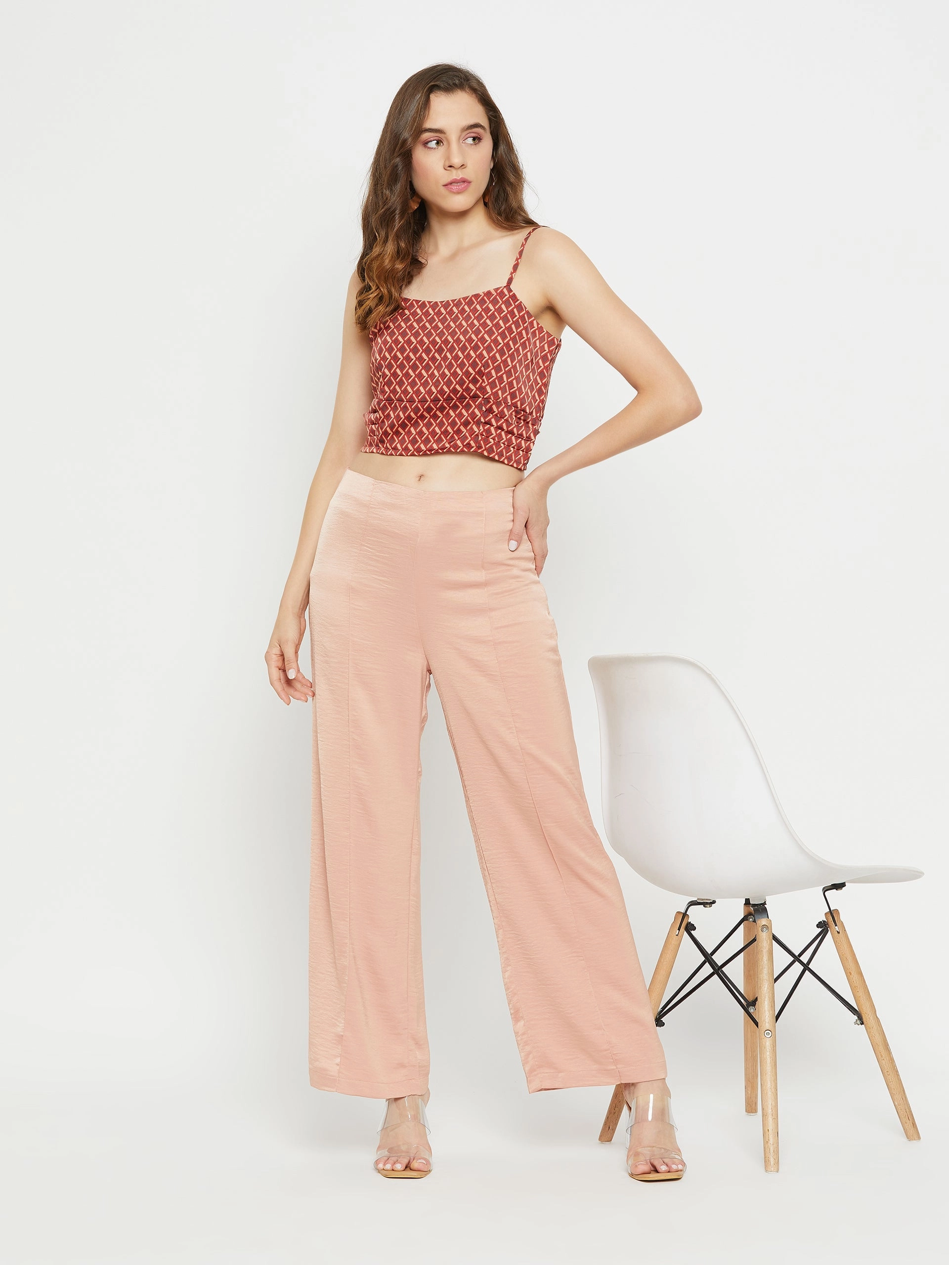 Perfect Layer Madame Women Solid Camel Trouser