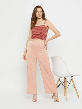 Perfect Layer Madame Women Solid Camel Trouser