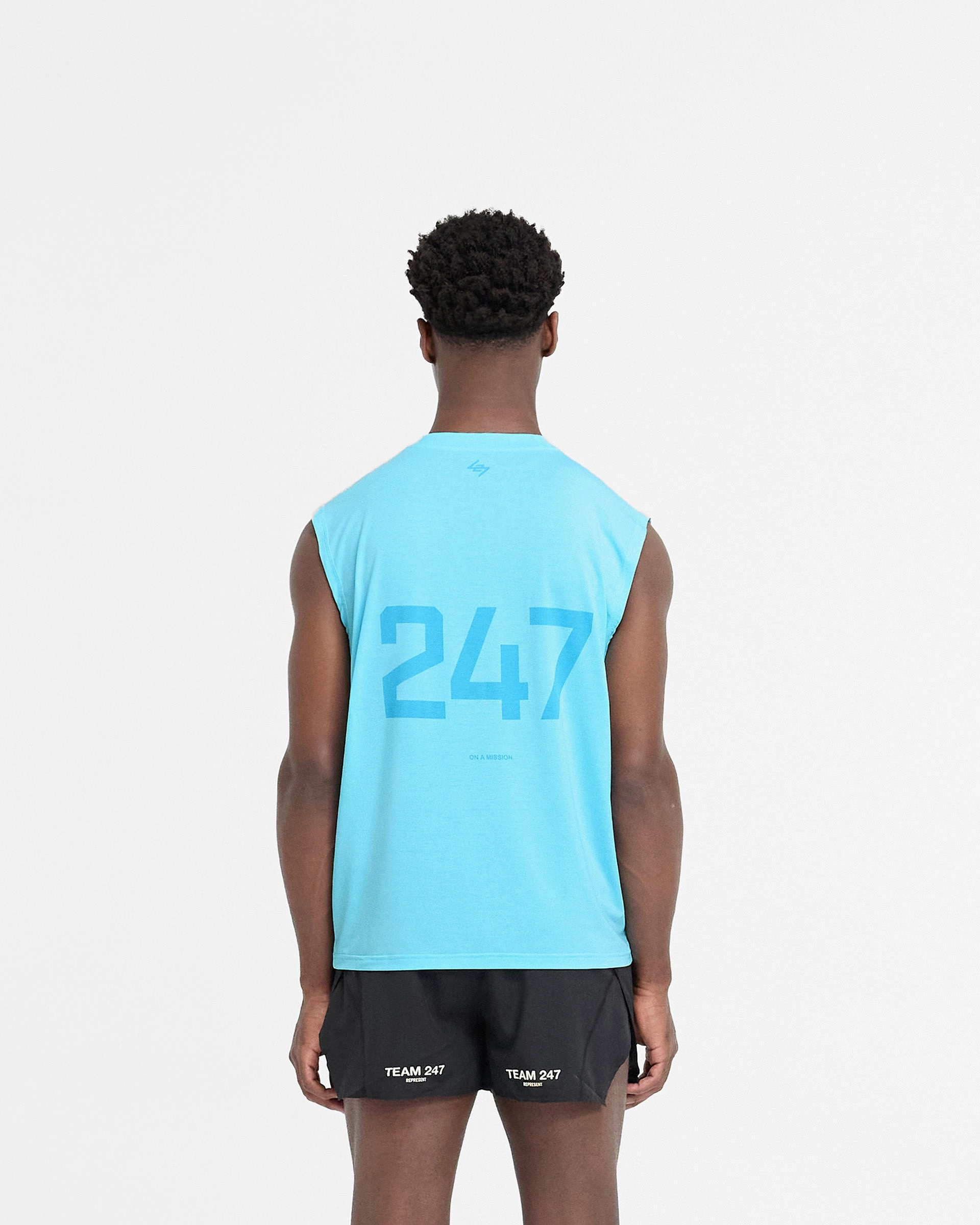 247 Oversized Tank - Ultra Blue Quick Release Hem