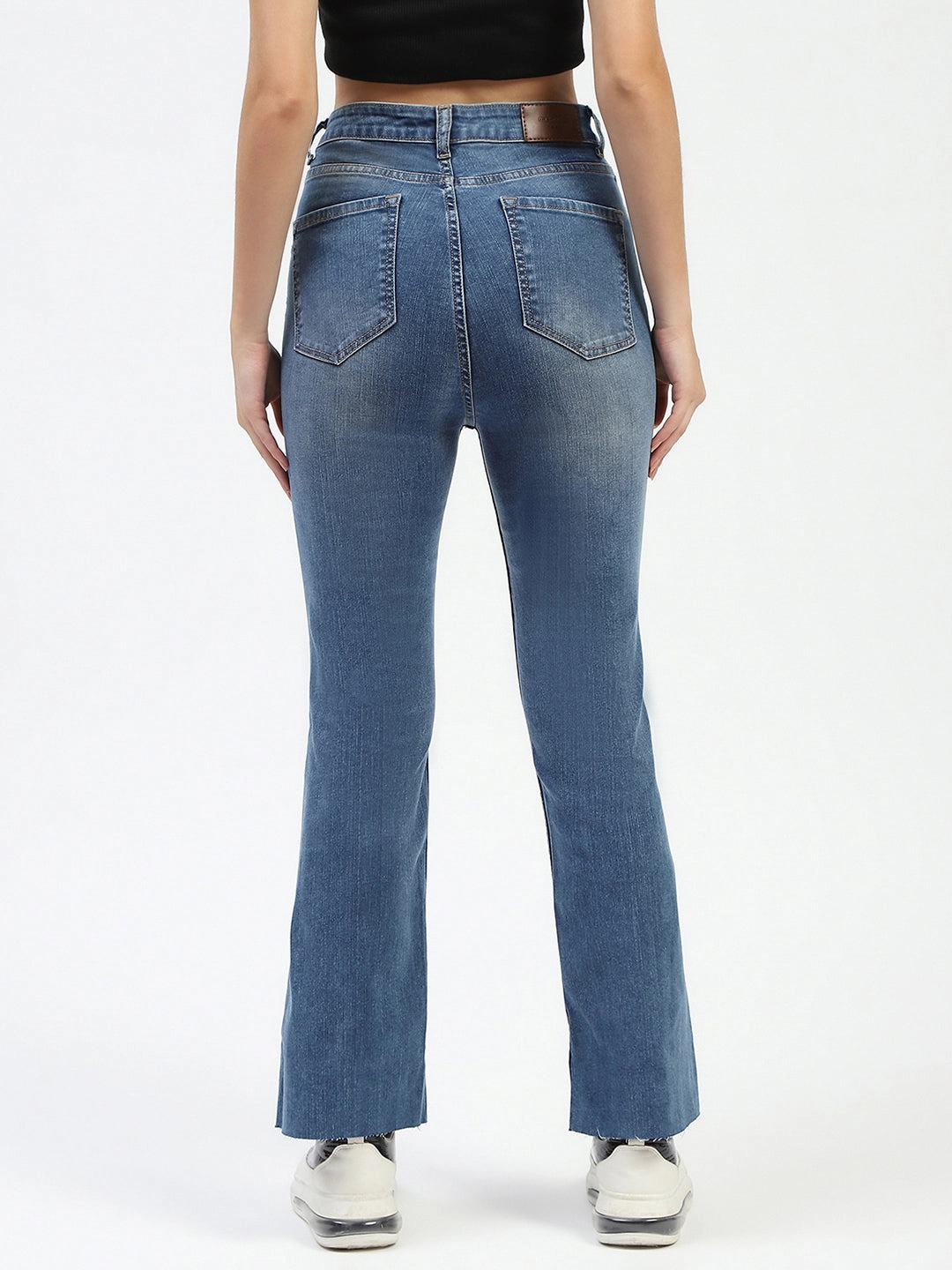 Madame Blue Flared Jeans Fashion Lover Versatile Stretch Classic Gym Ready