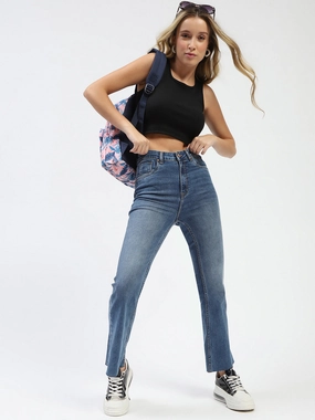 Madame Blue Flared Jeans Cool Essentials