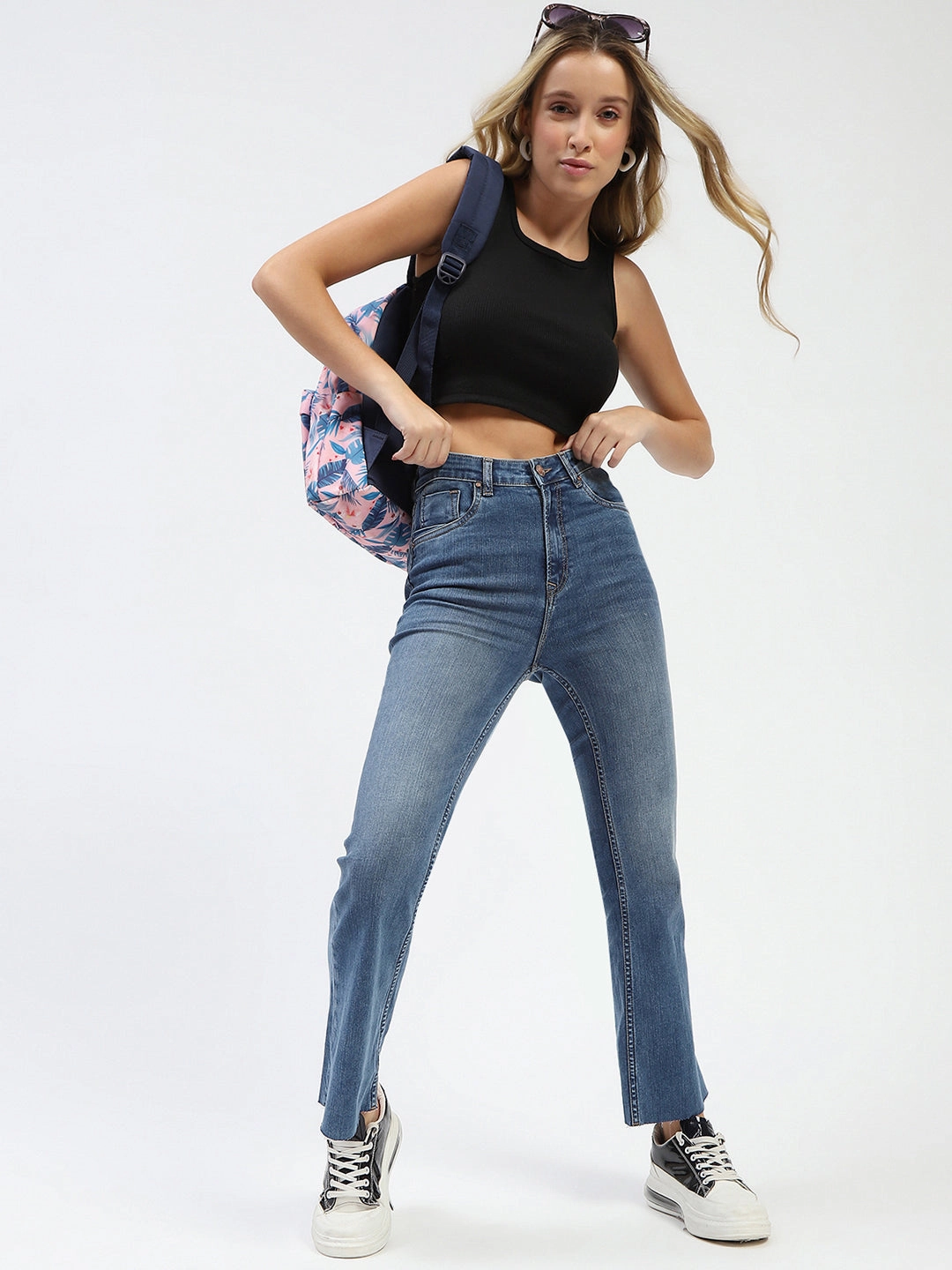 Madame Blue Flared Jeans Cool Essentials