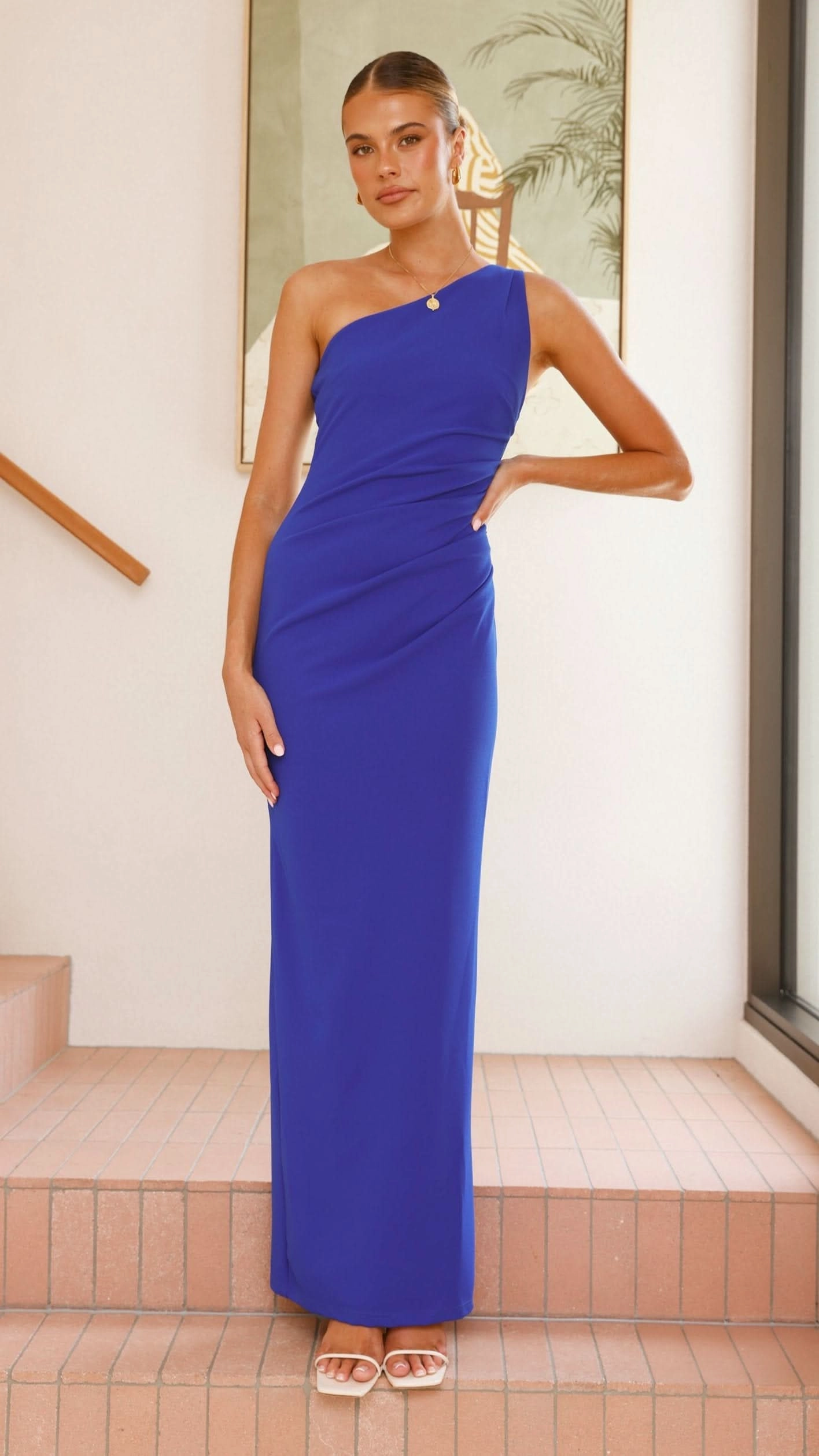 Dreamy Silhouette Timeless Appeal Cataleya Maxi Dress - Cobalt Blue