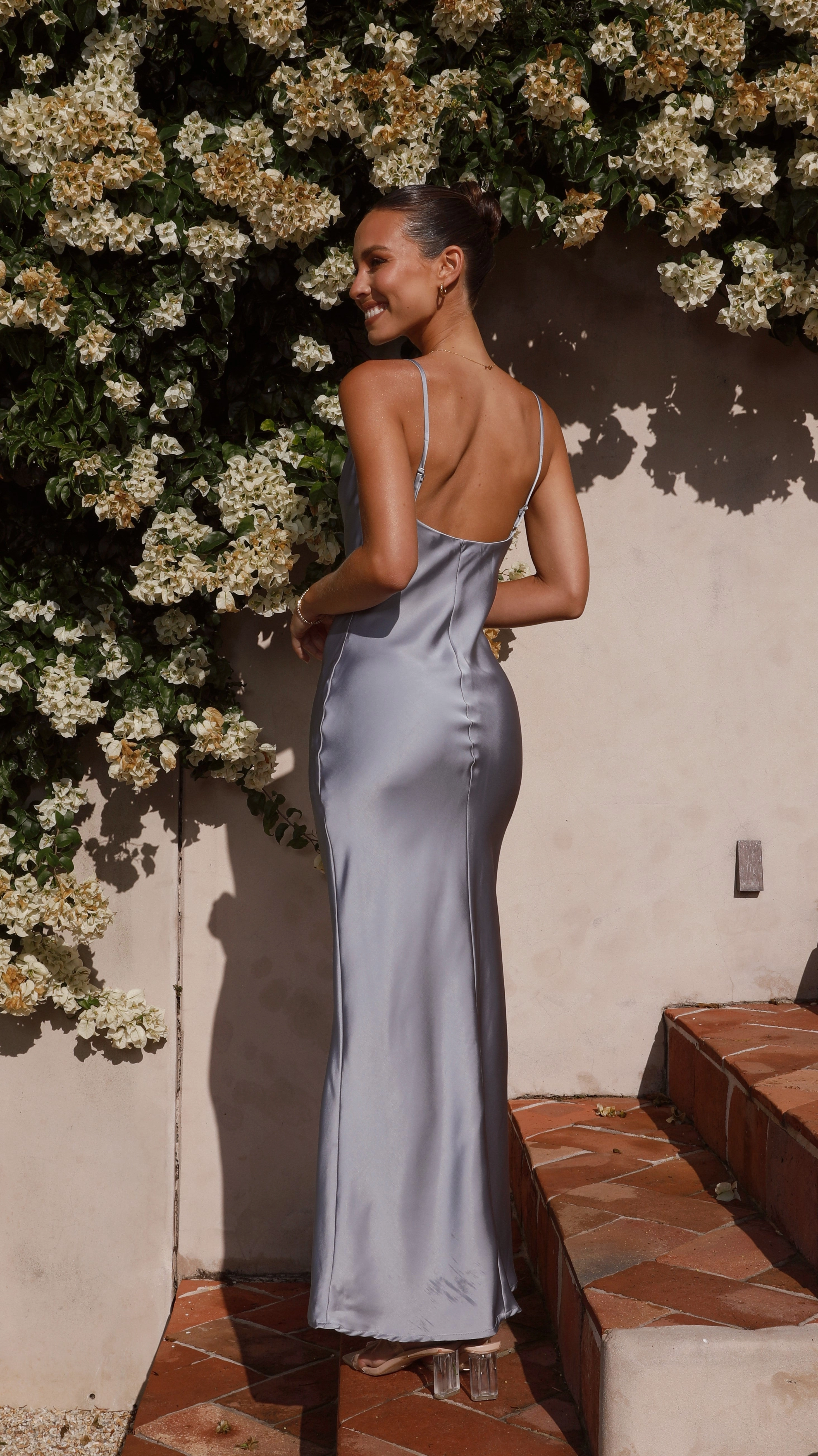 Music-Concert Timeless Fit Look Willow Maxi Dress - Steel Blue
