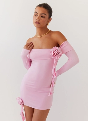 Light Aesthetic Kind Glow Cecilia Rose Mini Dress - Candy