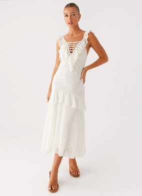 Smooth Feel Trendy pick Celie Midi Dress - Ivory