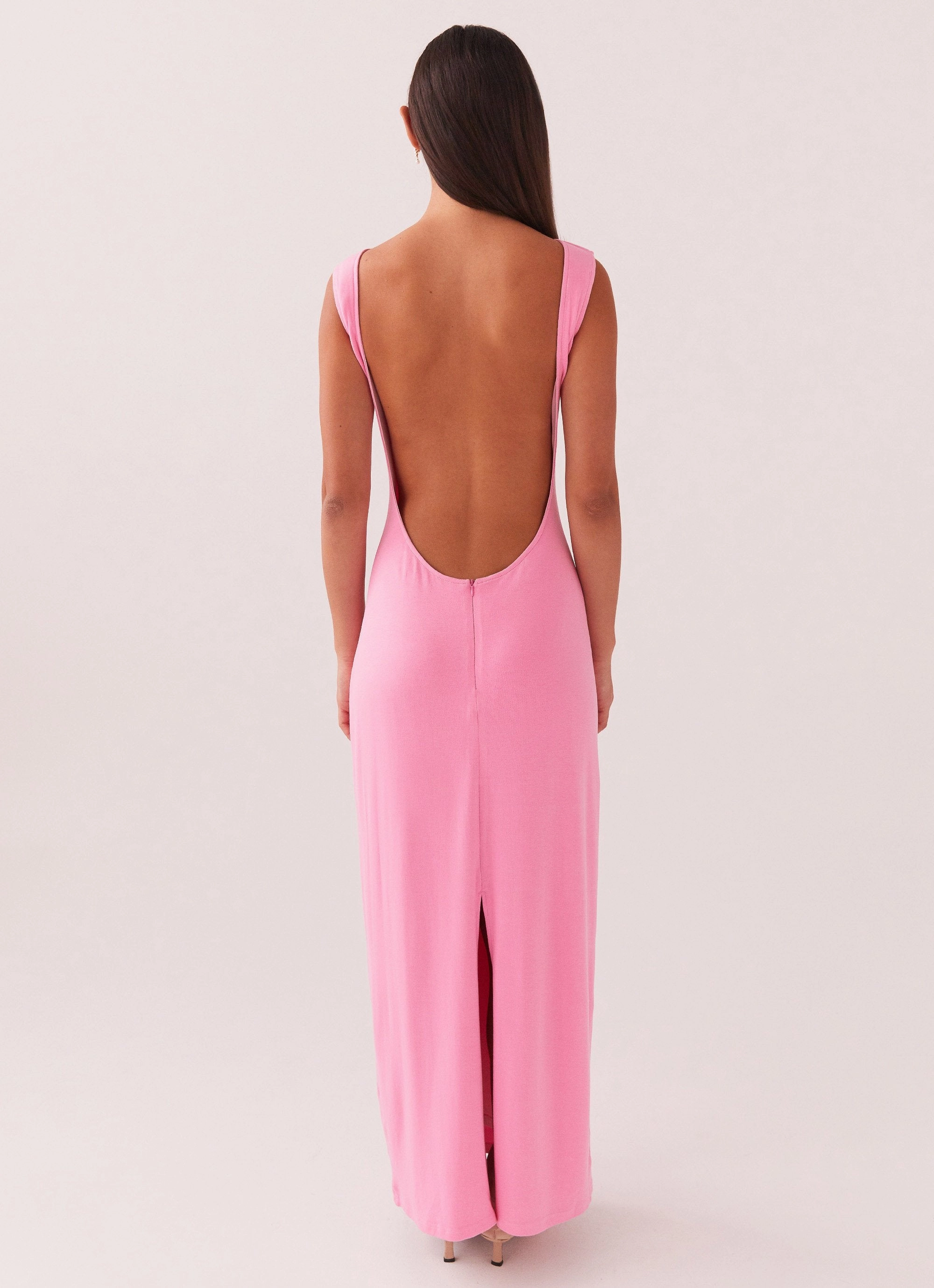 Textured Flow Trend Appeal Celina Maxi Dress - Pink