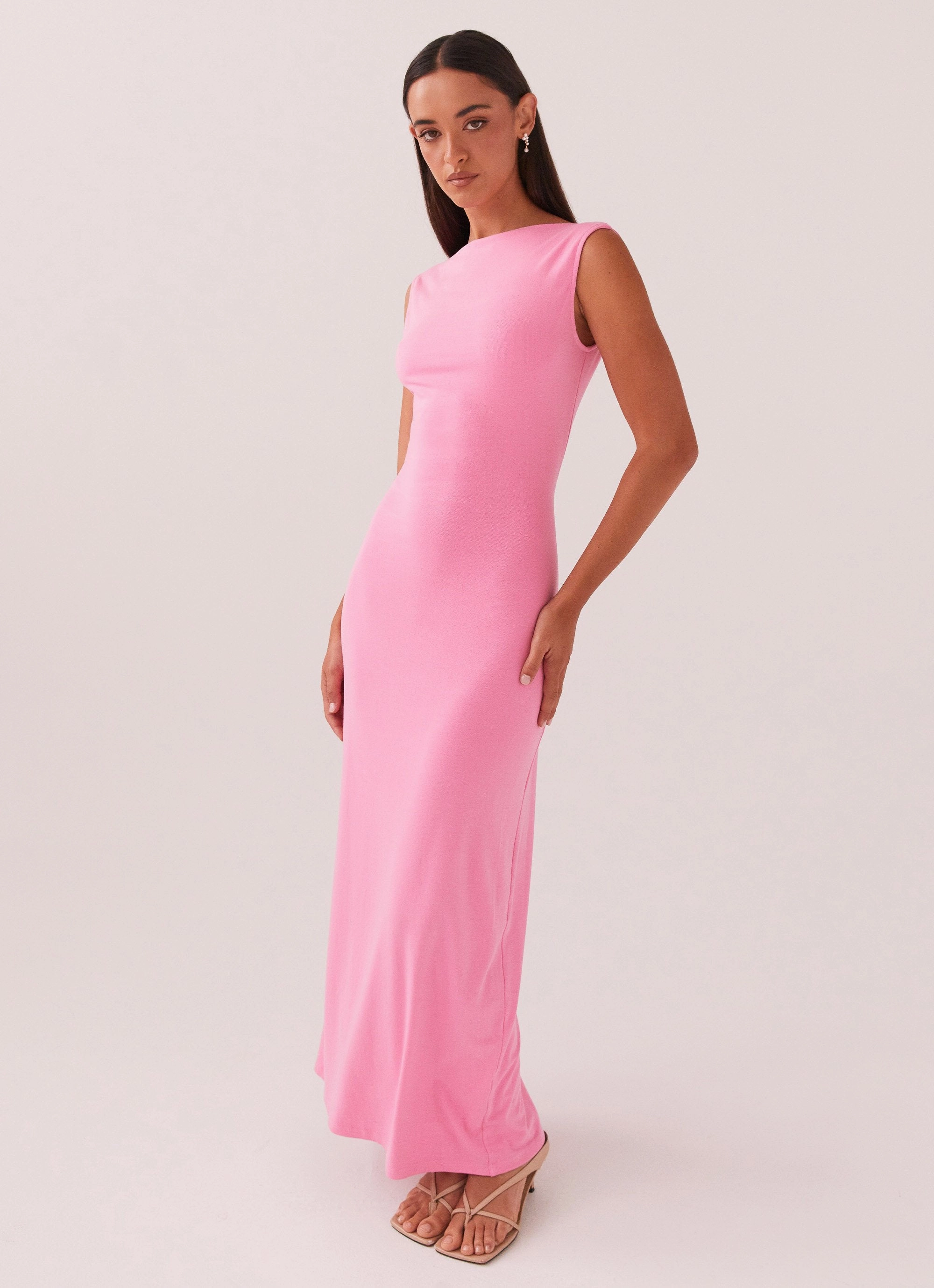 Farm Air Matte-Lining Celina Maxi Dress - Pink