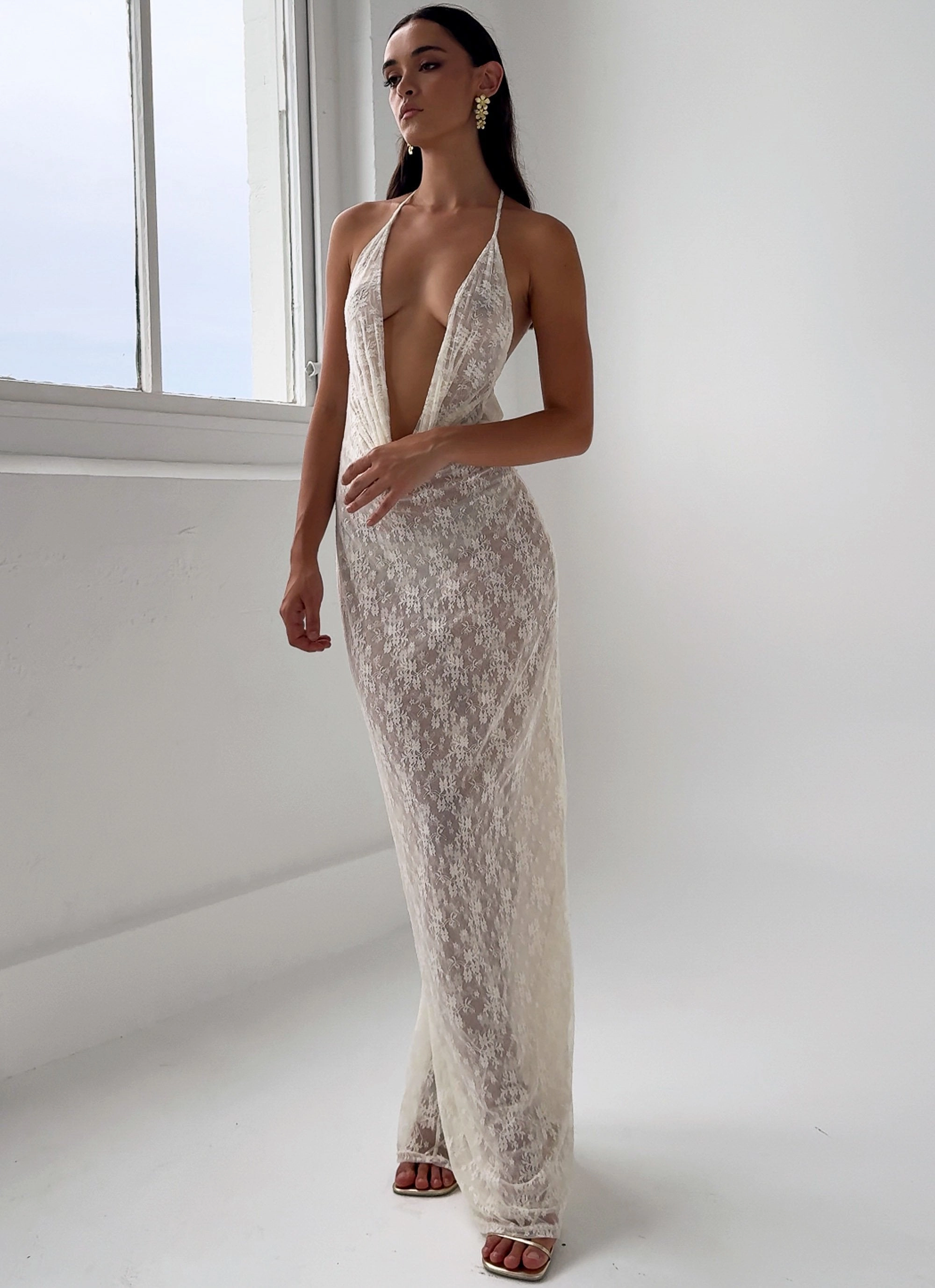 Seamless Finish Champagne Coastline Maxi Dress - Ivory
