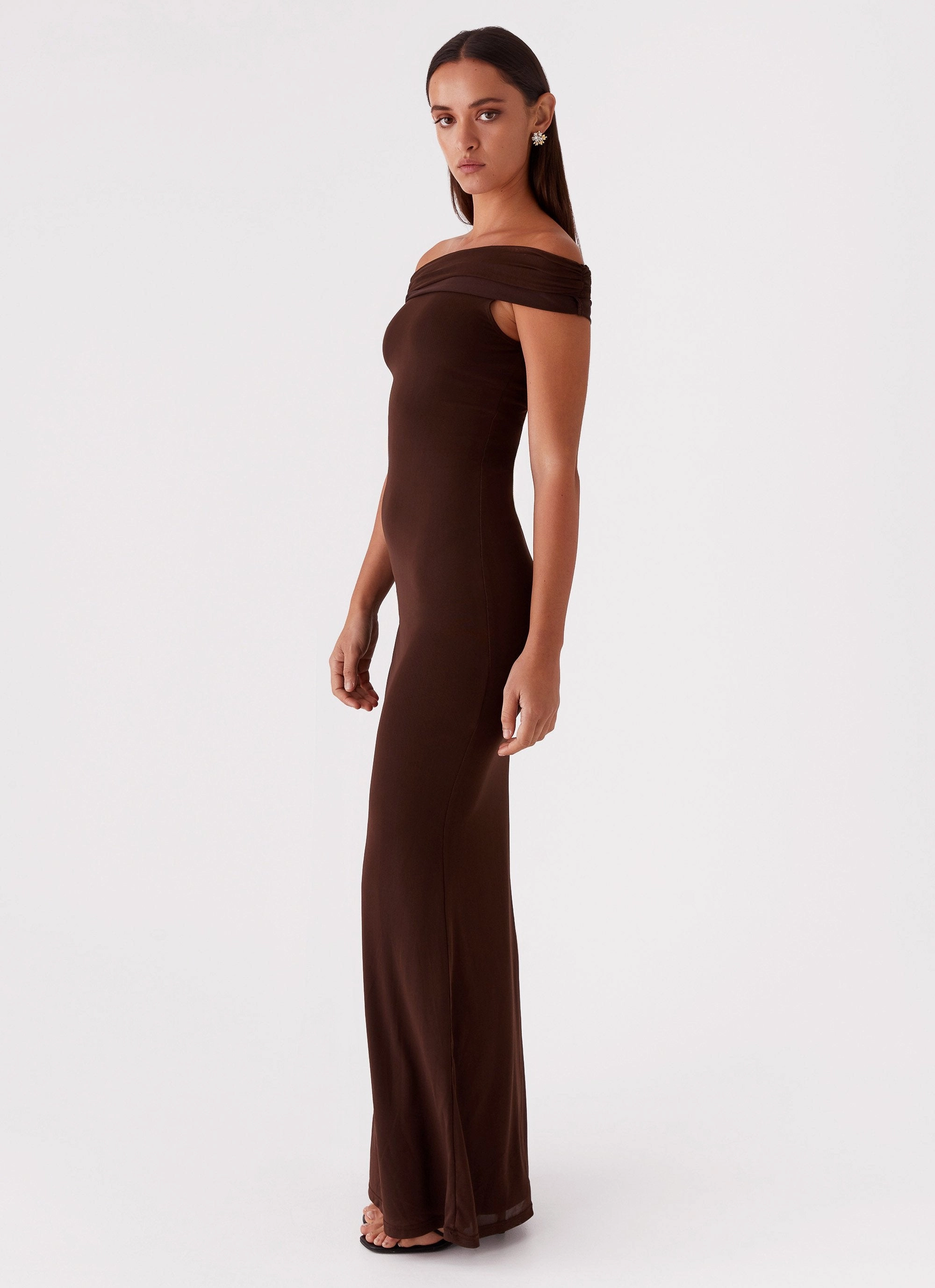 Marilyn Maxi Dress - Chocolate Travel Option