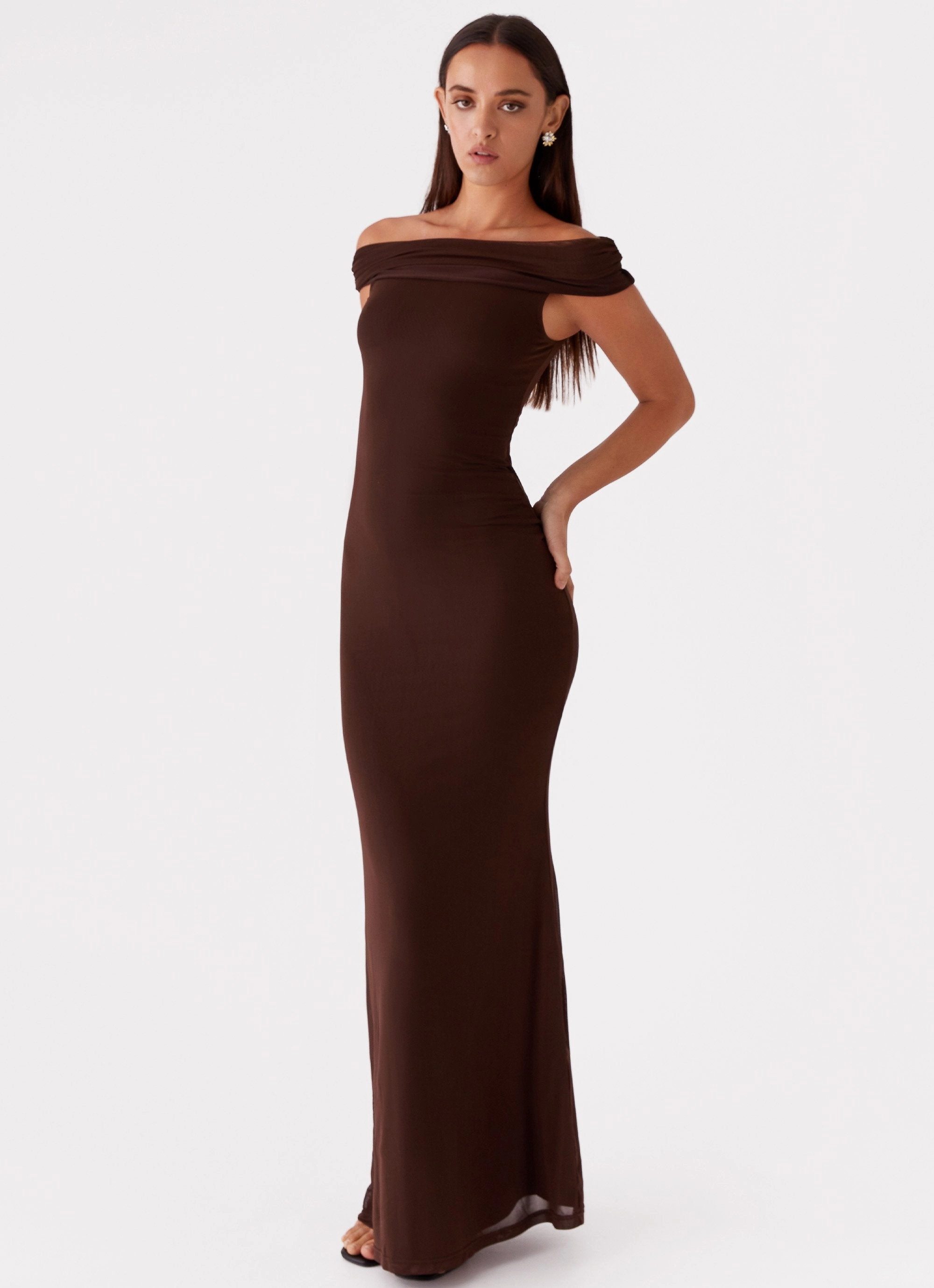 Perfect Fit Day Chic Marilyn Maxi Dress - Chocolate