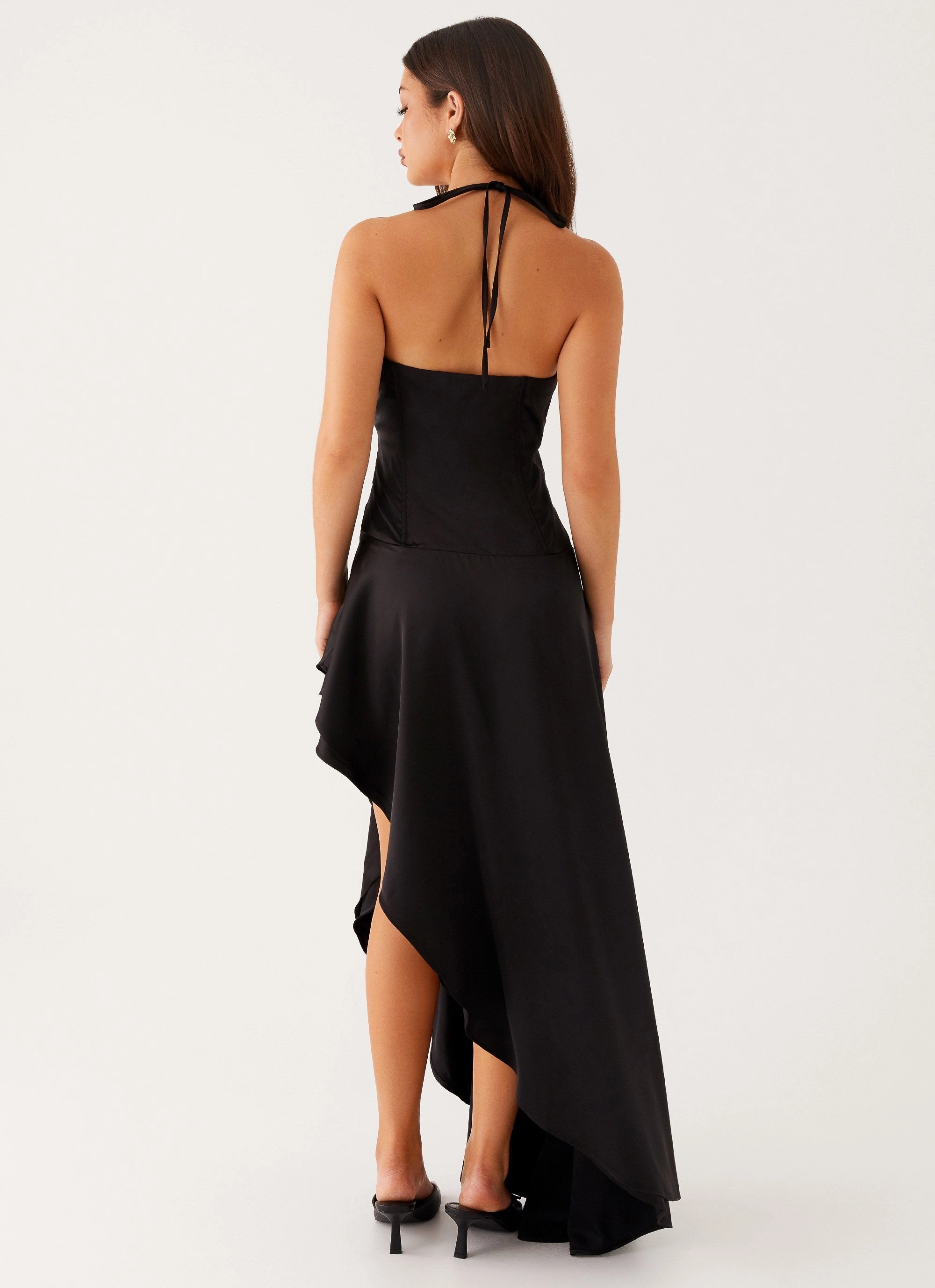 Lower Hem Always Midi Dress - Black