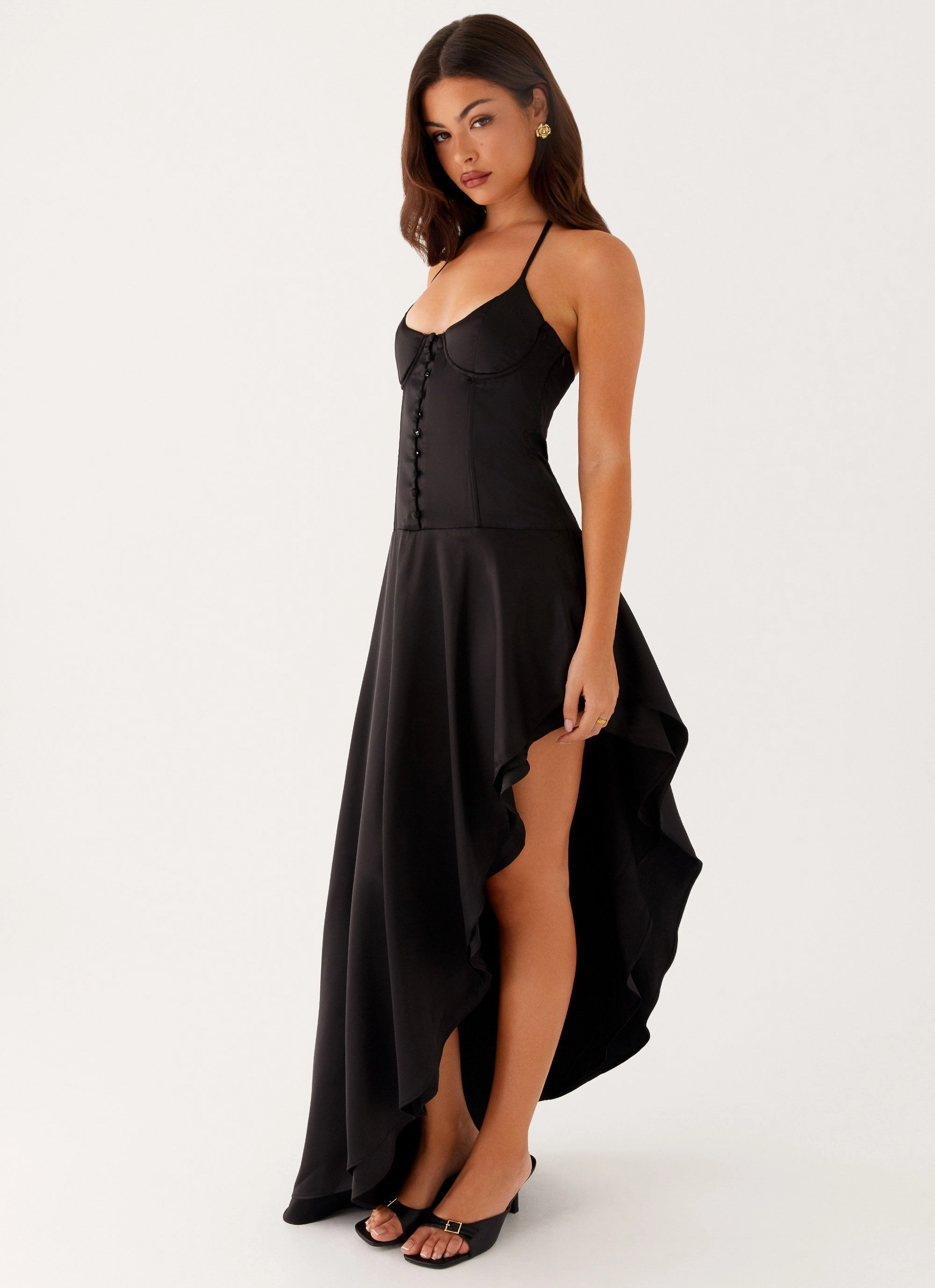 Effortless Elegance Move Free Always Midi Dress - Black