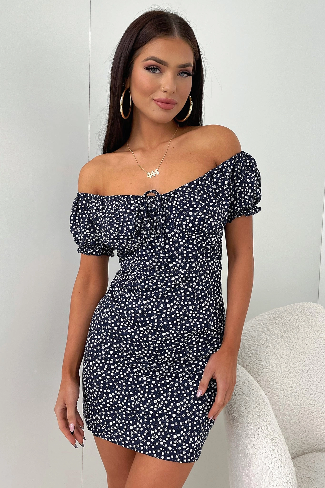 Alma Dress - Navy Floral Chic Rhythm