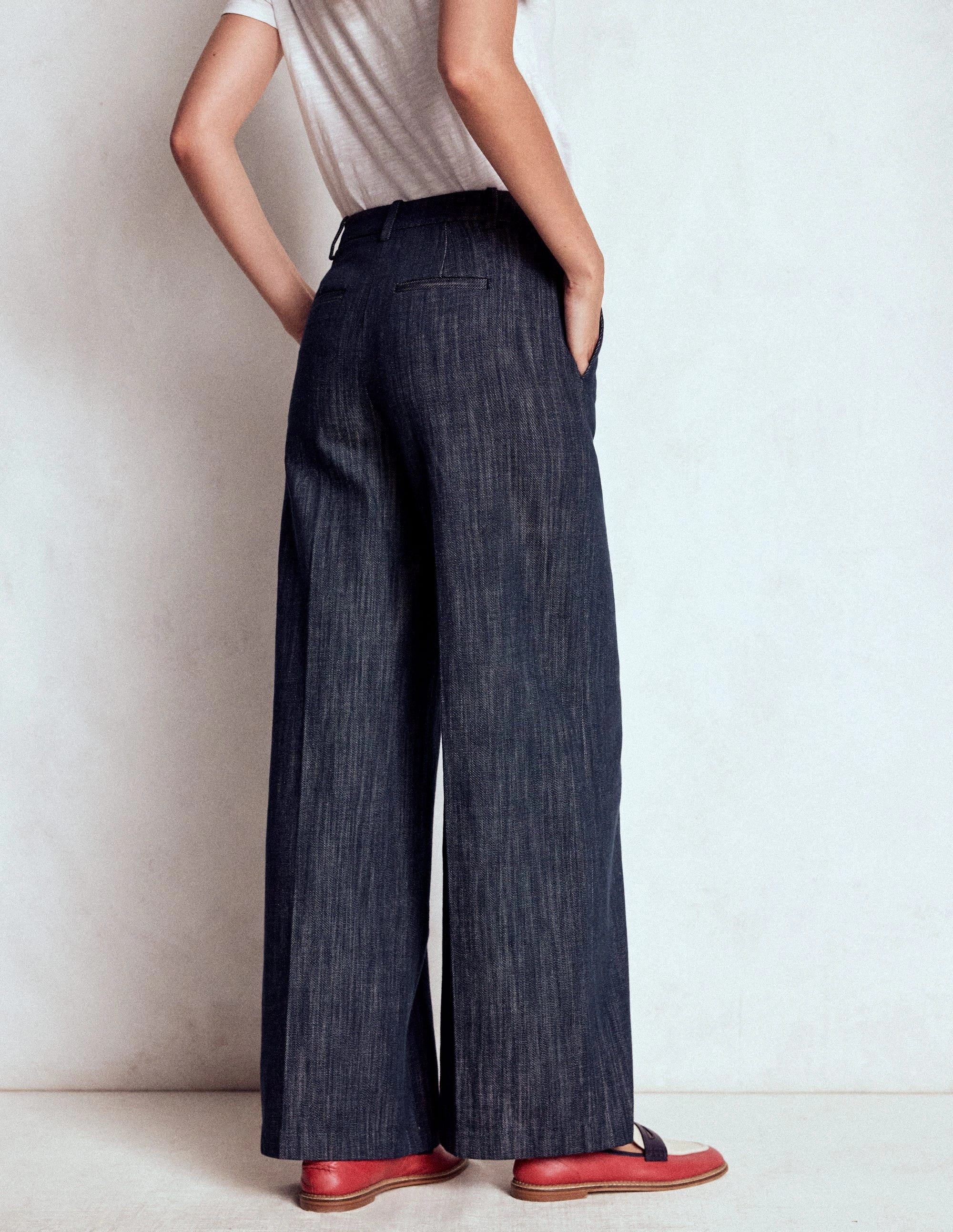 Perfect Look All-day Comfort Belgravia Twill Trousers-Navy Indigo