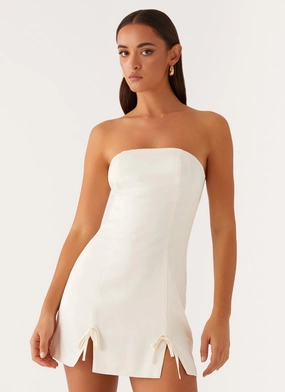 Kessie Mini Dress - Ivory Urban Motion Classic Tailoring