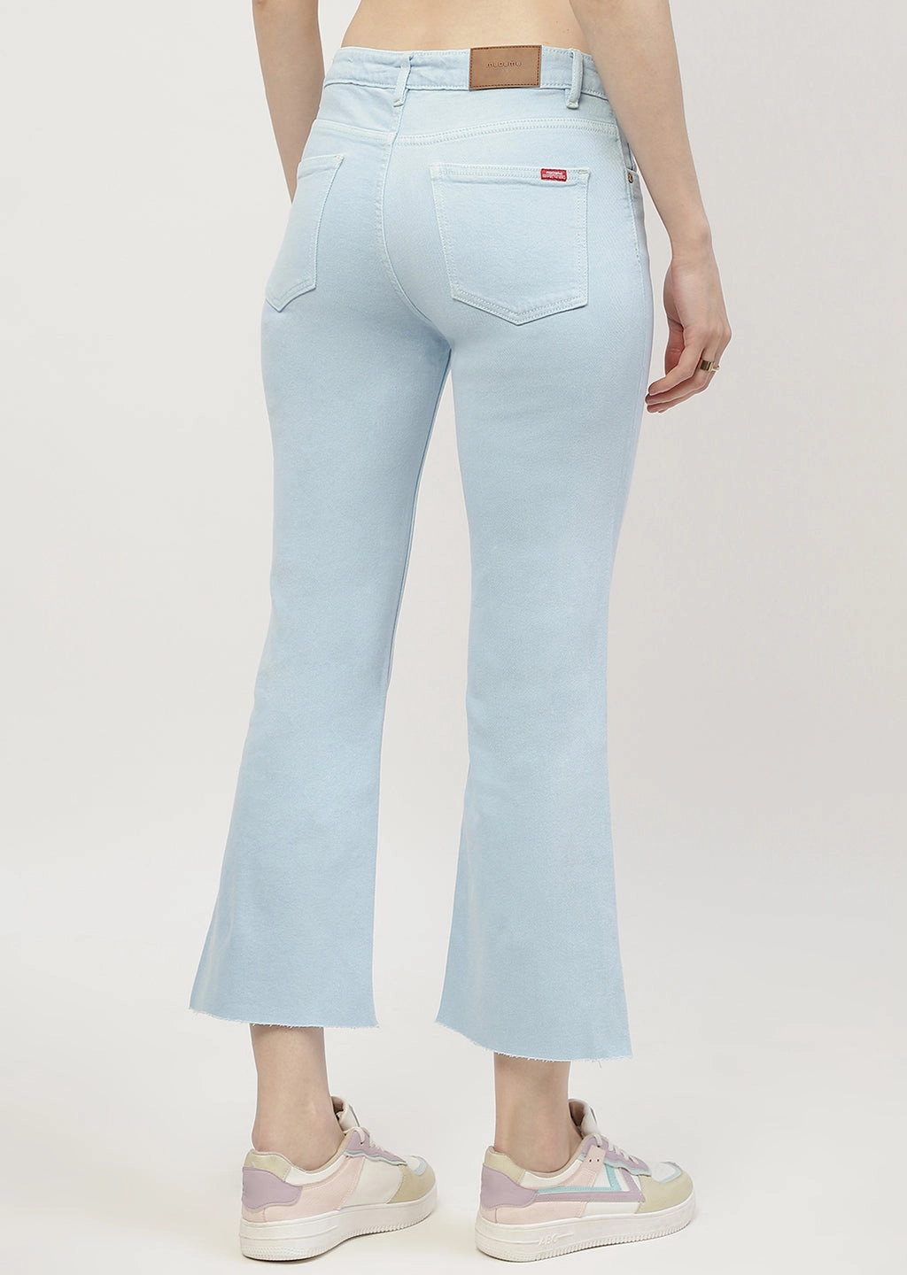 Vintage Lover Teen Outfit Madame Low Waist Sky Blue Bell Bottom Jeans