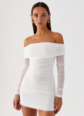Liquid Spirit Mini Dress - White Travel Light Daily Mood