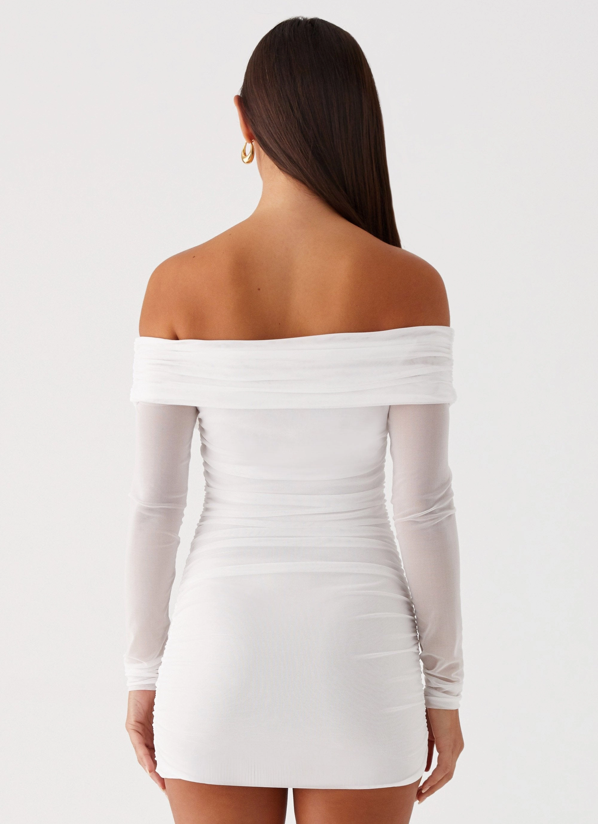 spring fashion custom-fit Liquid Spirit Mini Dress - White