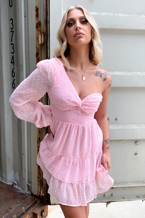 Chic Comfort Wear Seamless-Look Georgia Dress - Pink