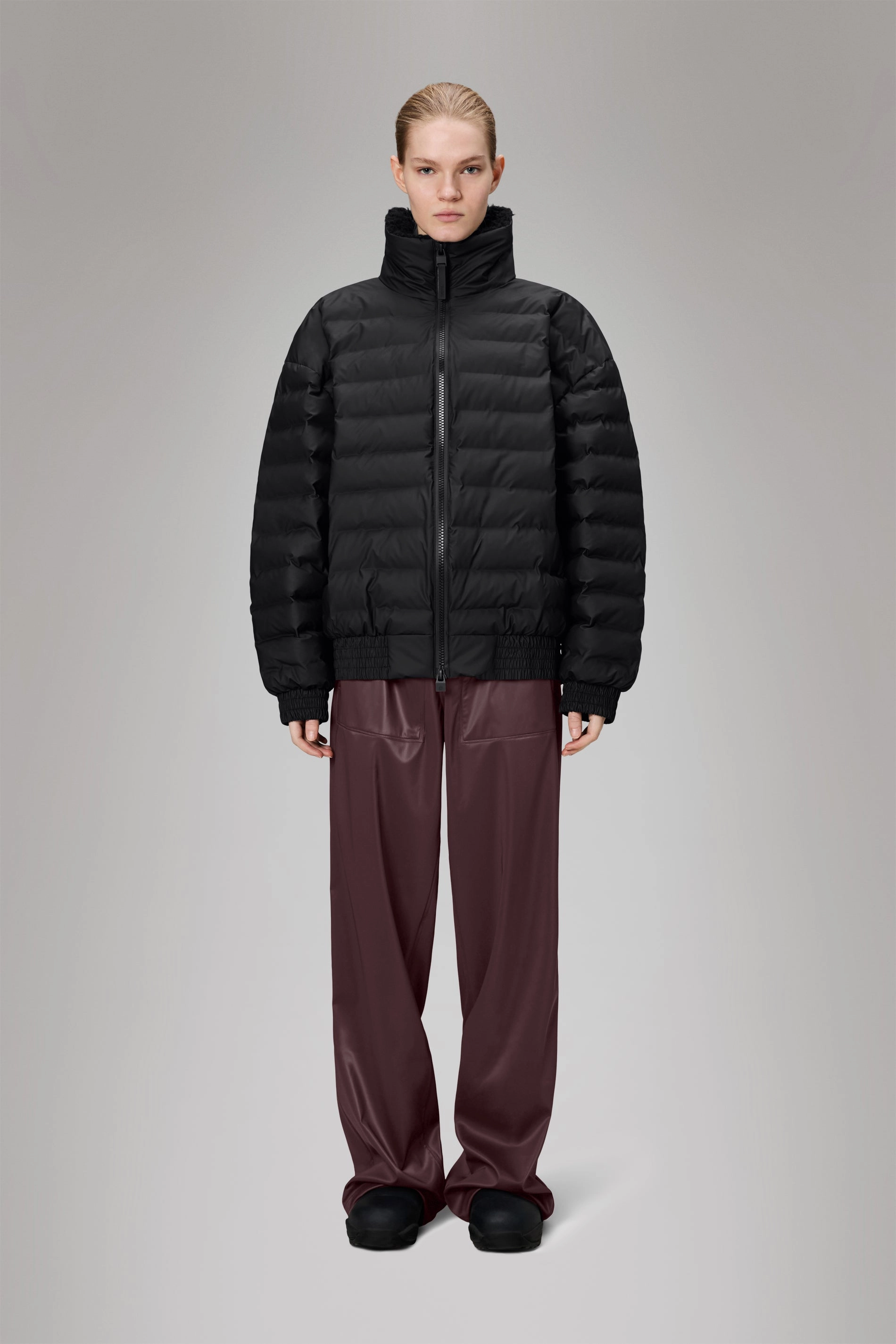 ElasticizedWaistbandSystem Flexible Cuffs Lohja Vision Puffer Bomber Jacket
