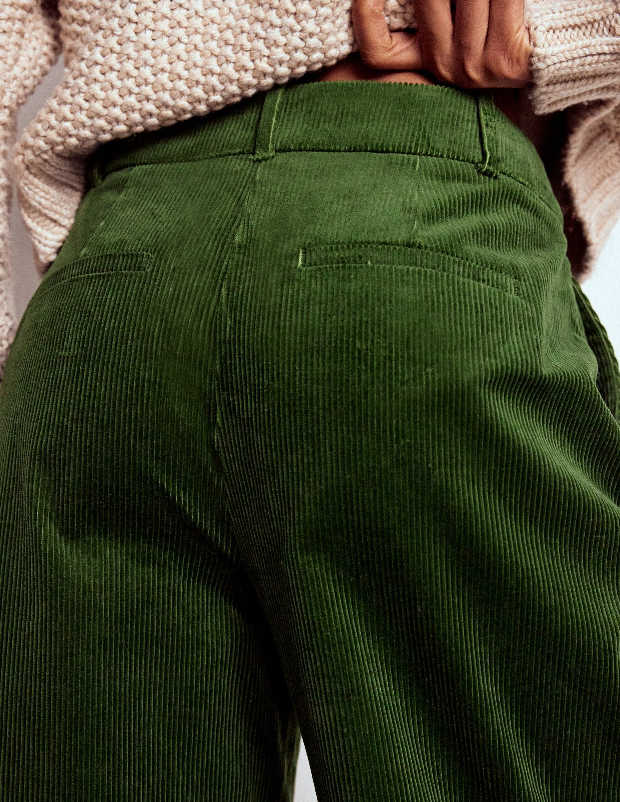 Kensington Cord Trousers-Green Fir Perfect Pair