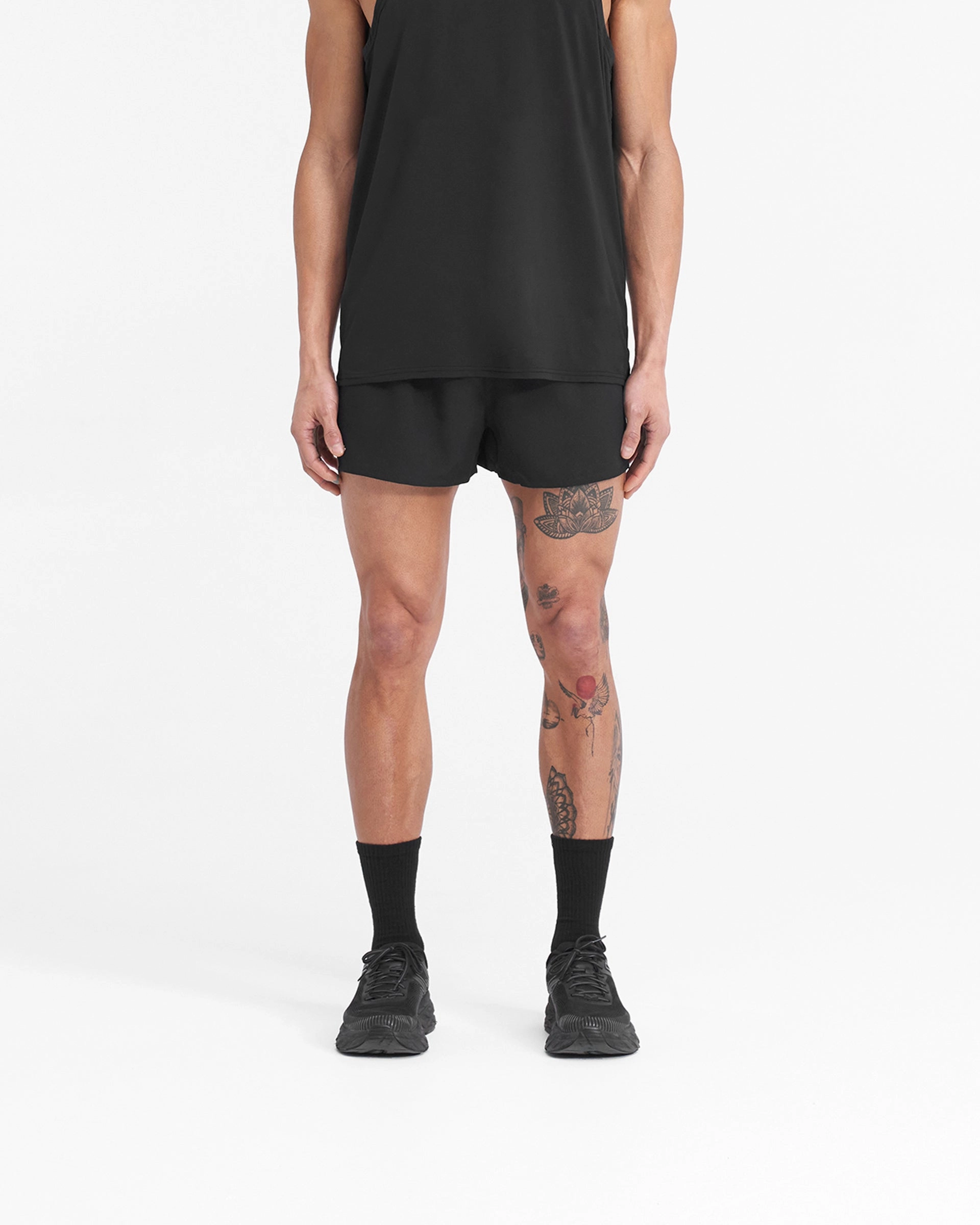 Chafe Resistant Seams Fitness Ready Team 247 Race Shorts - Jet Black