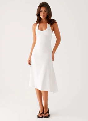 Klyne Midi Dress - Ivory Effortless Touch