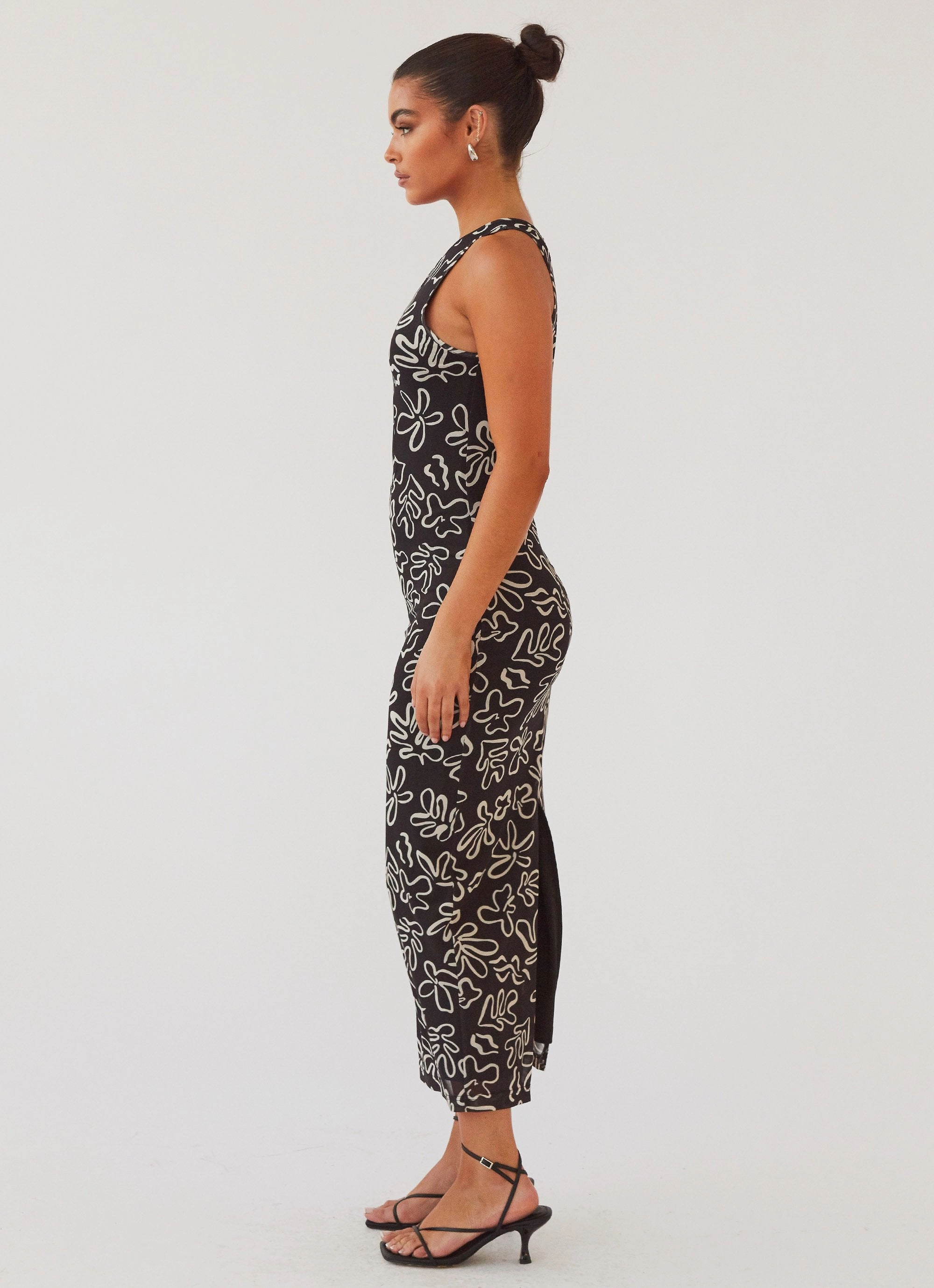 Applique-Detail All Eyes On Me Maxi Dress - Petal Gloom