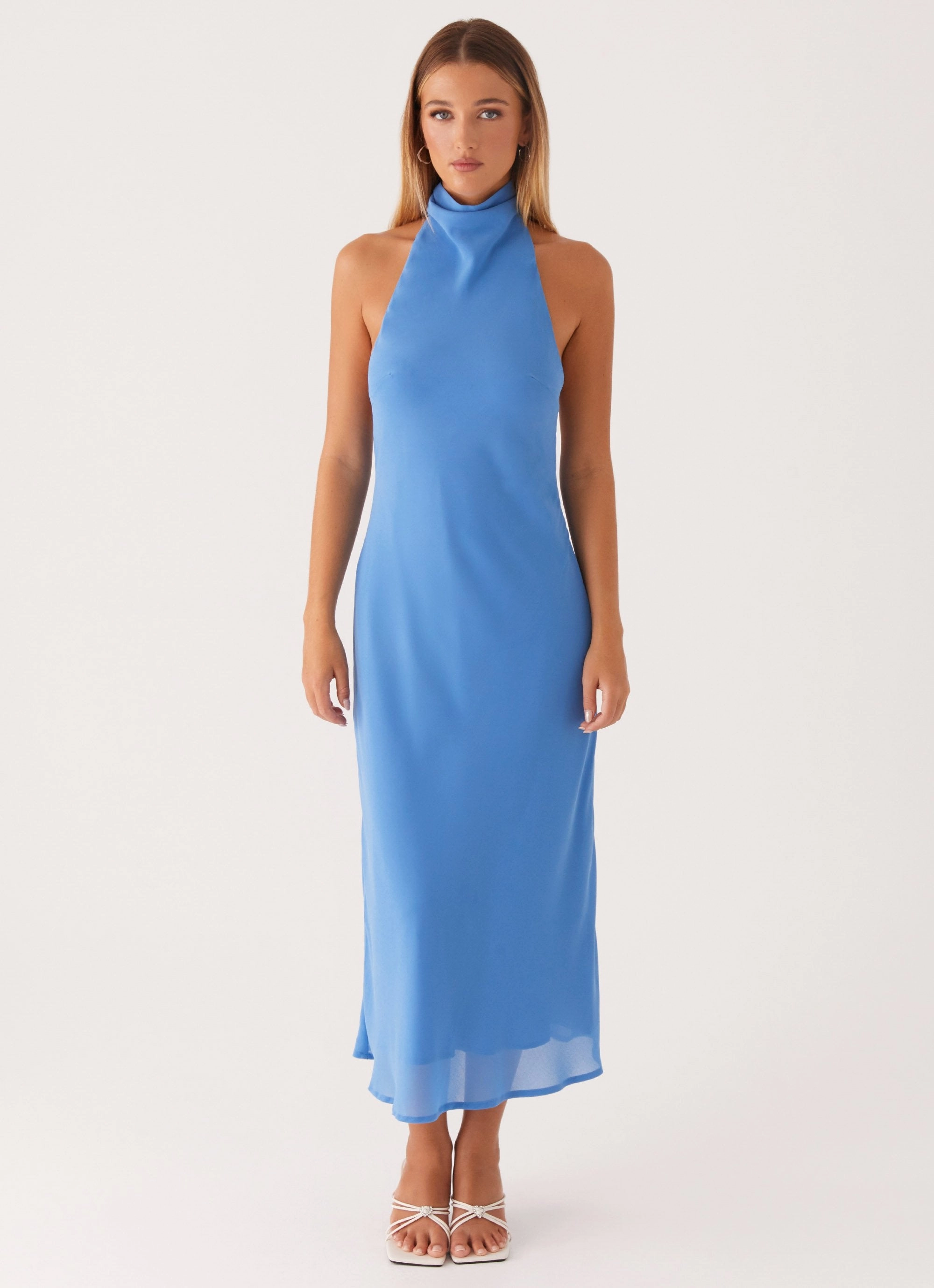 Classic-style Shelly Midi Dress - Azure