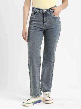 Weekend Warrior Adult Fashion Gym Ready Casual Dressing Madame Mid-Wash Tinted Blue Cotton Blend Denim Jeans