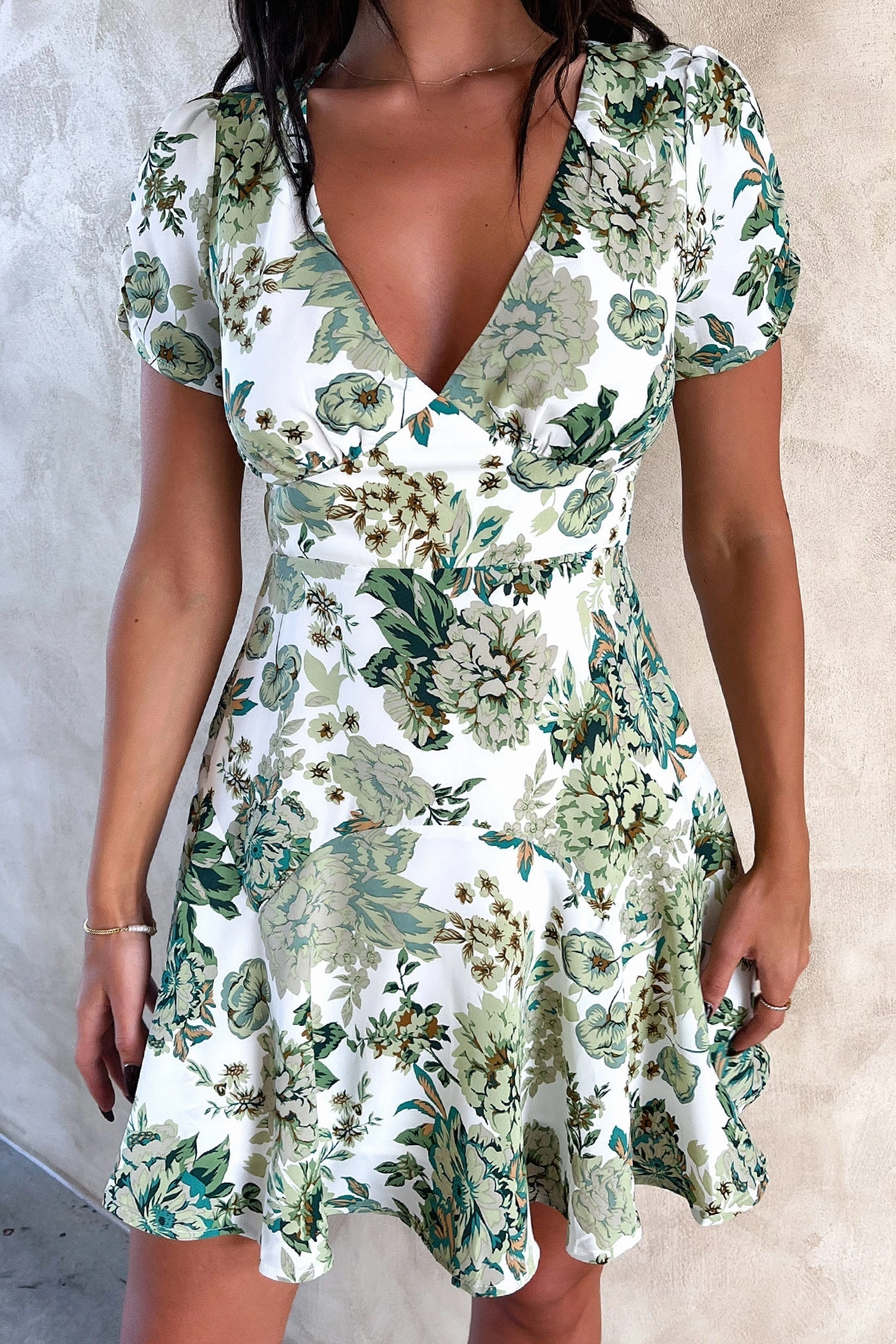 Light Touch Forte Dress - Green Floral