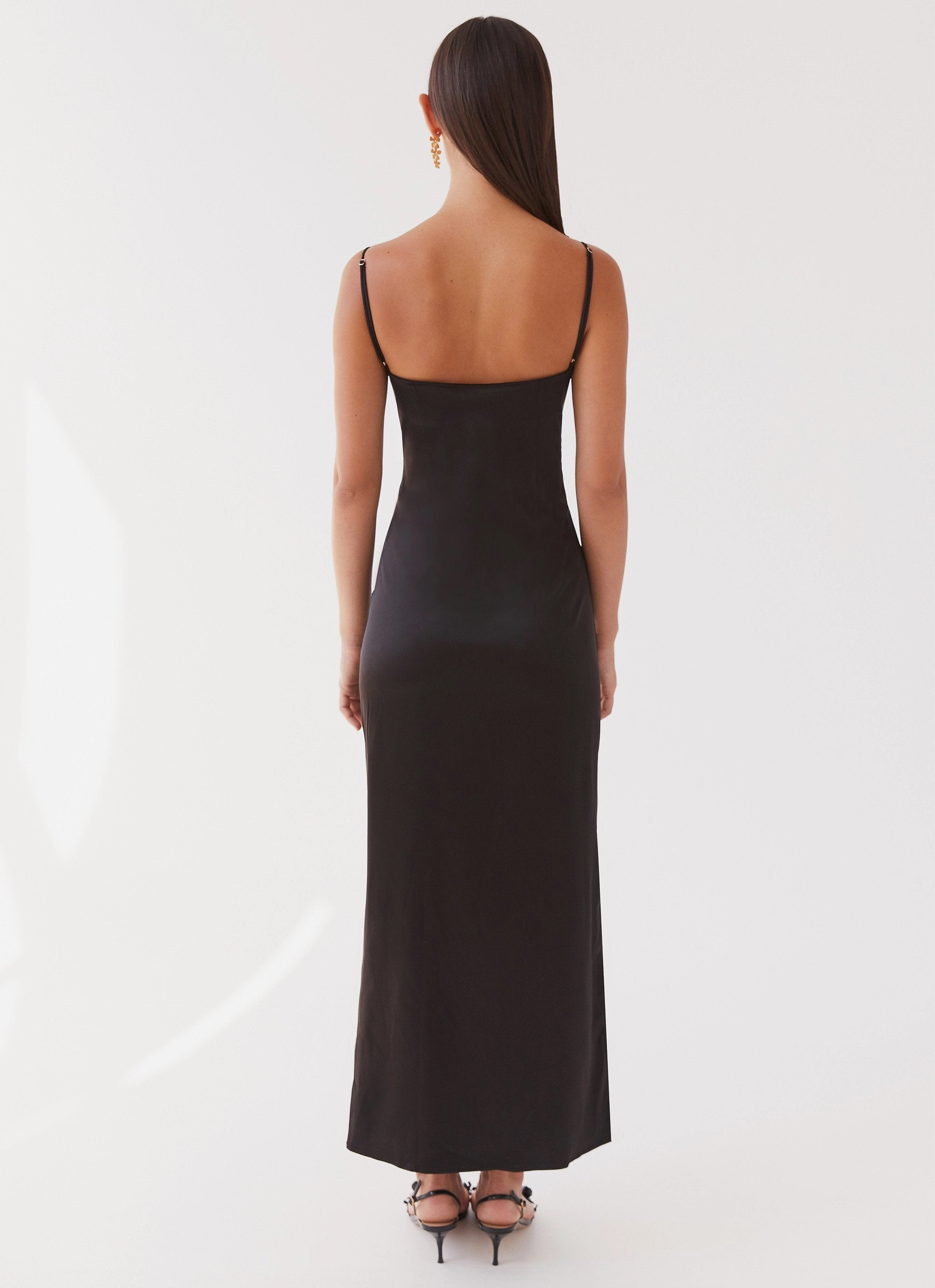 Clean Base Quiet Glow Close To You Maxi Dress - Black
