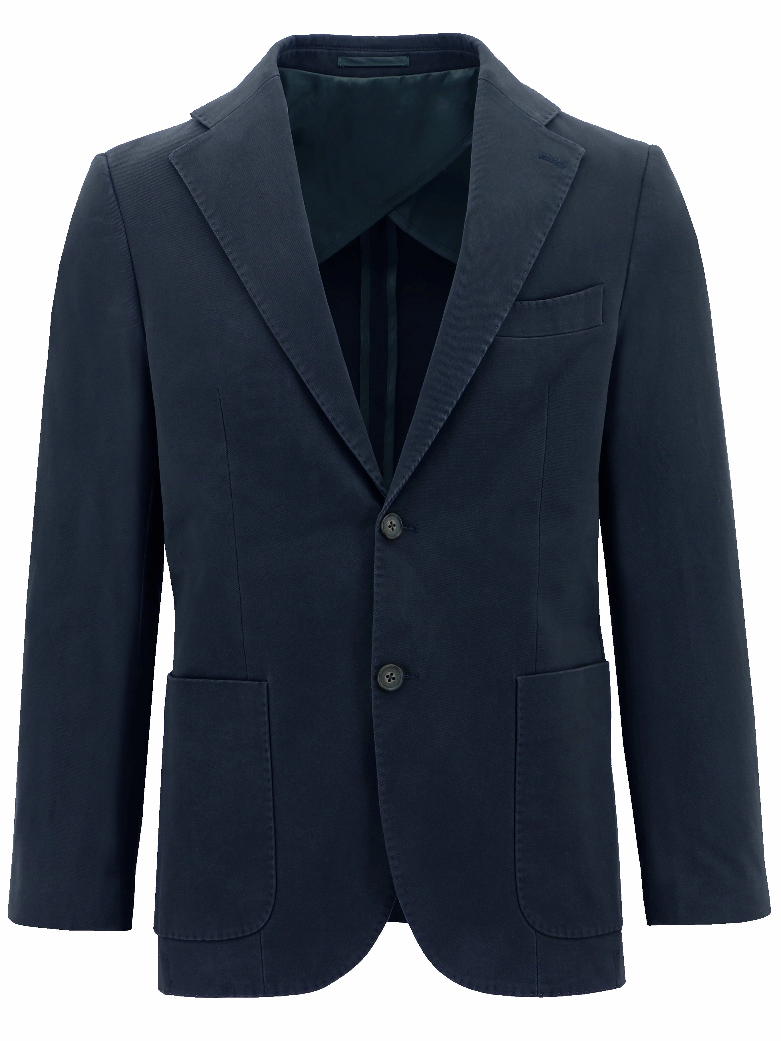 Prague Navy Sports Jacket Bonded Zippers