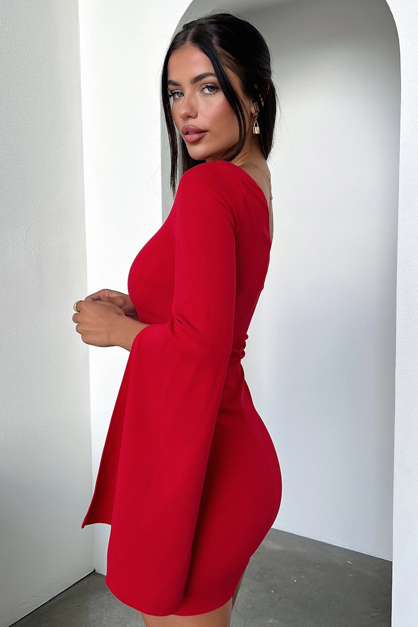 Cologne Dress - Red Effortless Layer Wear