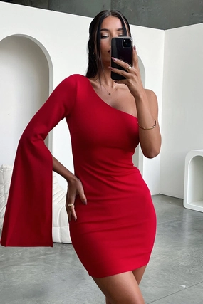 Cologne Dress - Red Comfortable Design Chic and Elegant