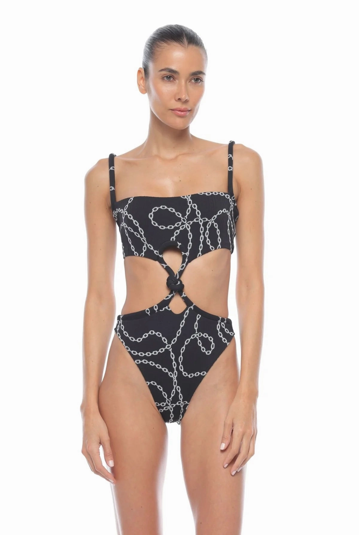 Tobias One Piece Lightweight Material Figure-Flattering