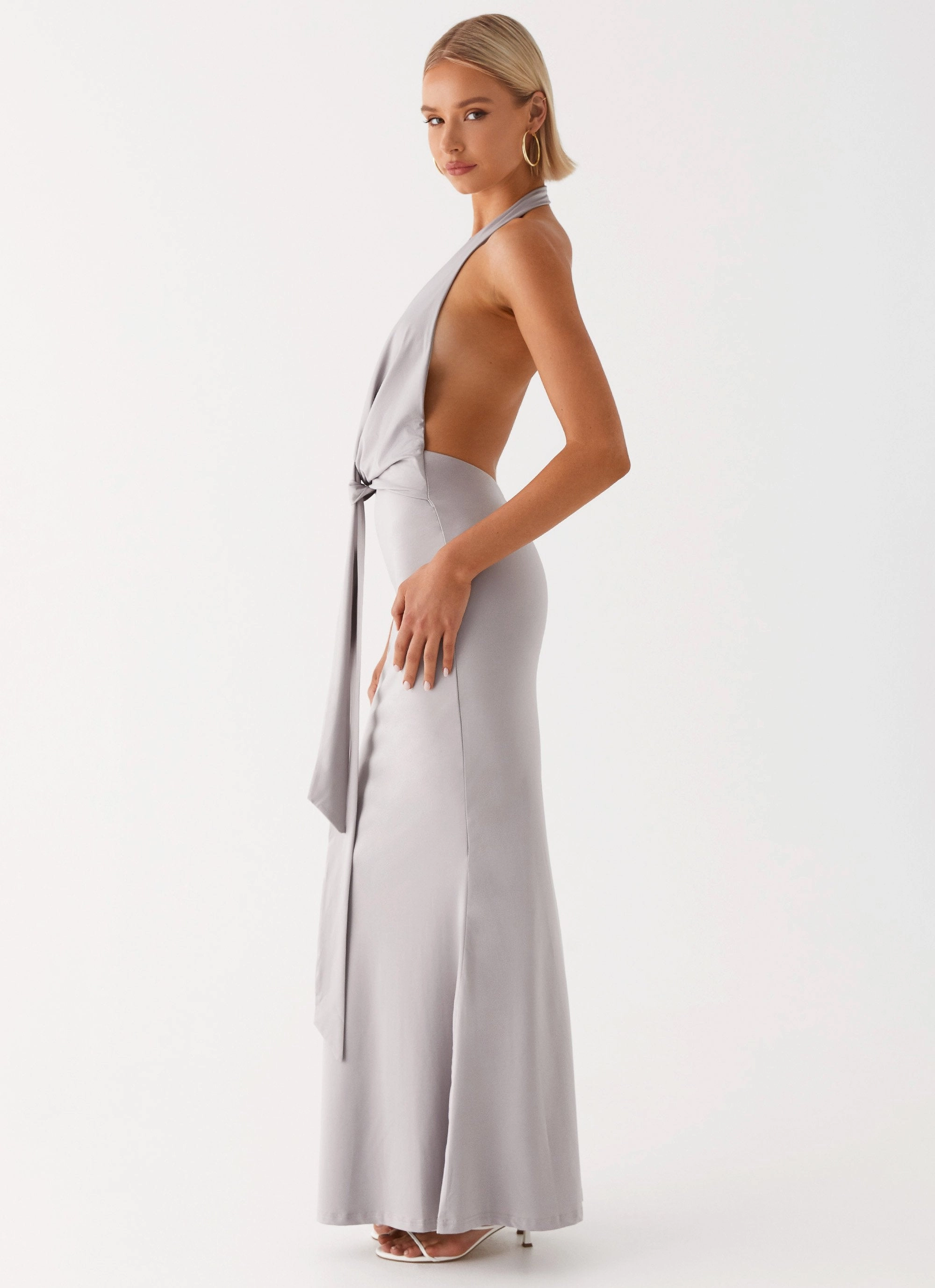 Classic Look Soft Curve Carmella Maxi Dress - Grey