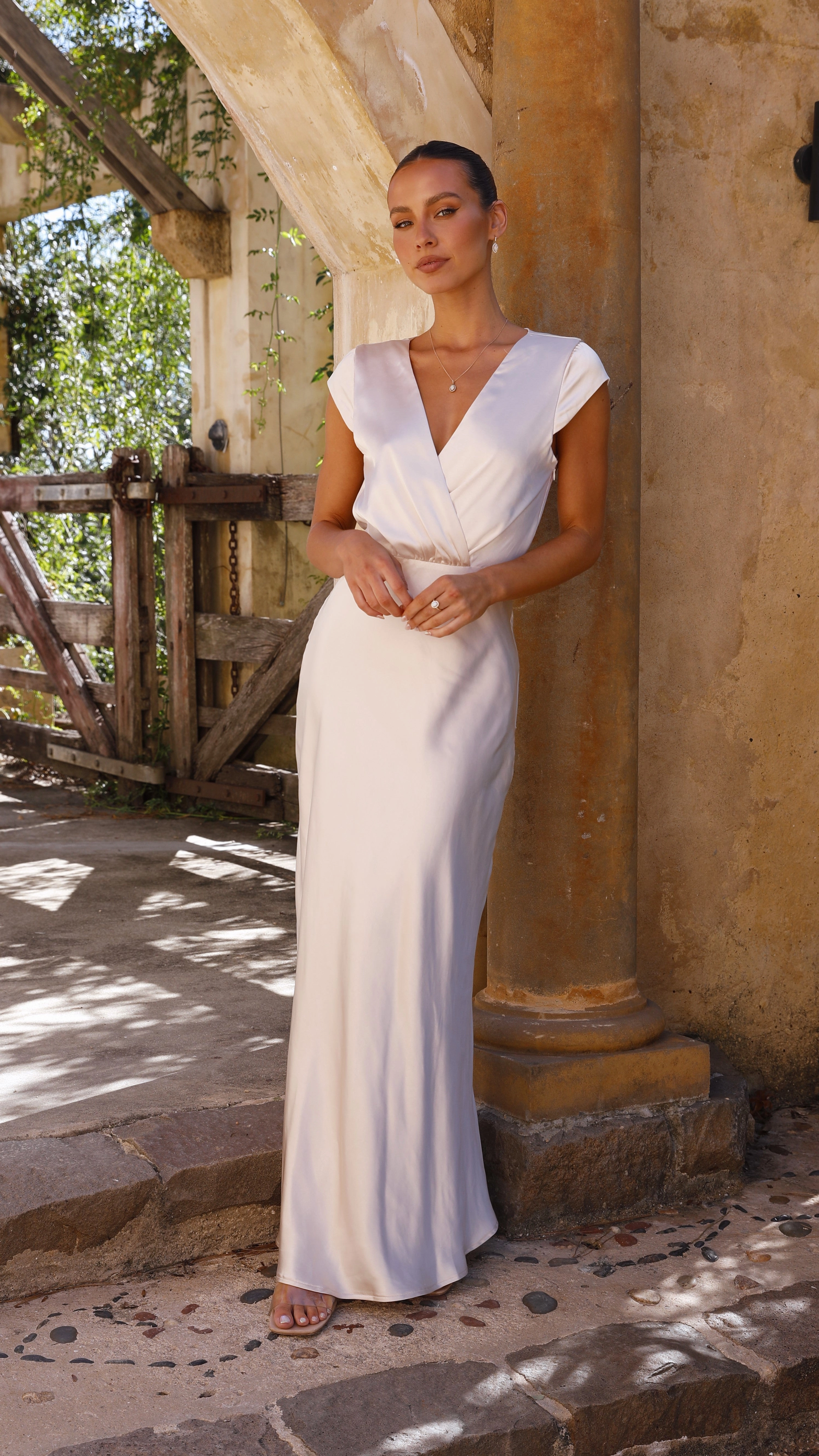 Work Vibe Selma Maxi Dress - Champagne