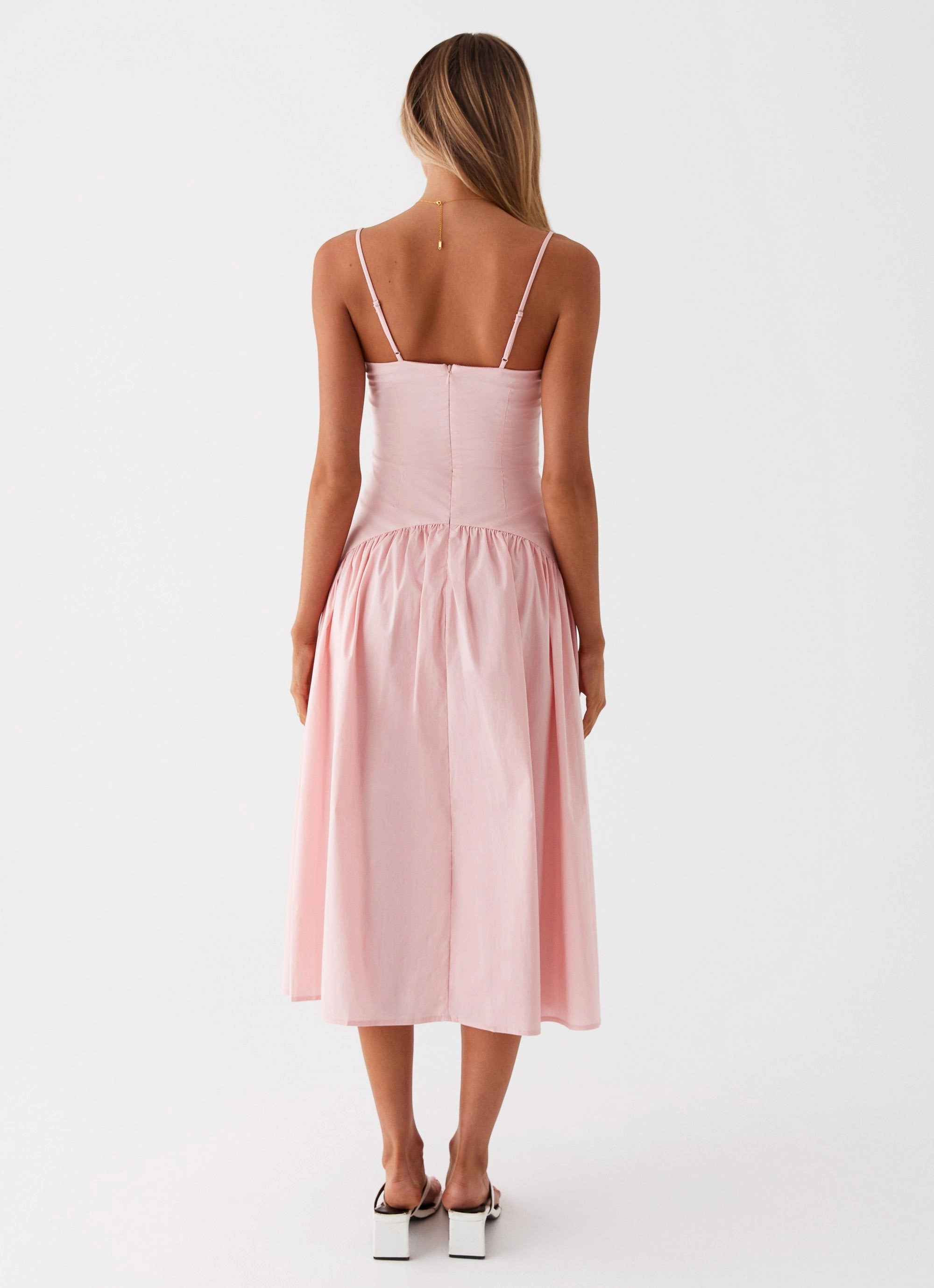 Yvette Corset Midi Dress - Pink Sister Glow Seasonal Essential