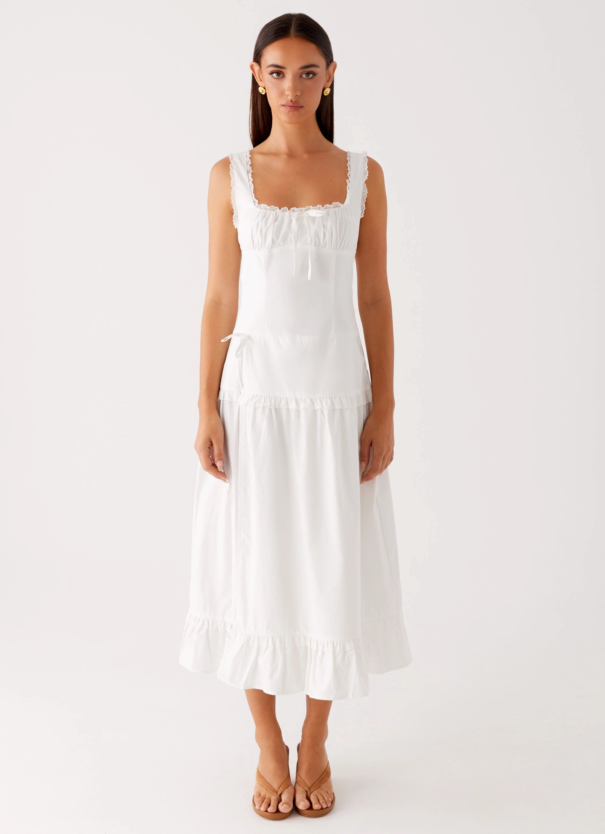 Smart Tones Quinn Midi Dress - White