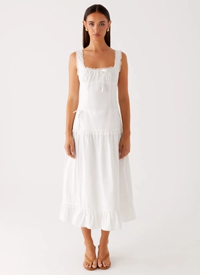 Smart Tones Quinn Midi Dress - White