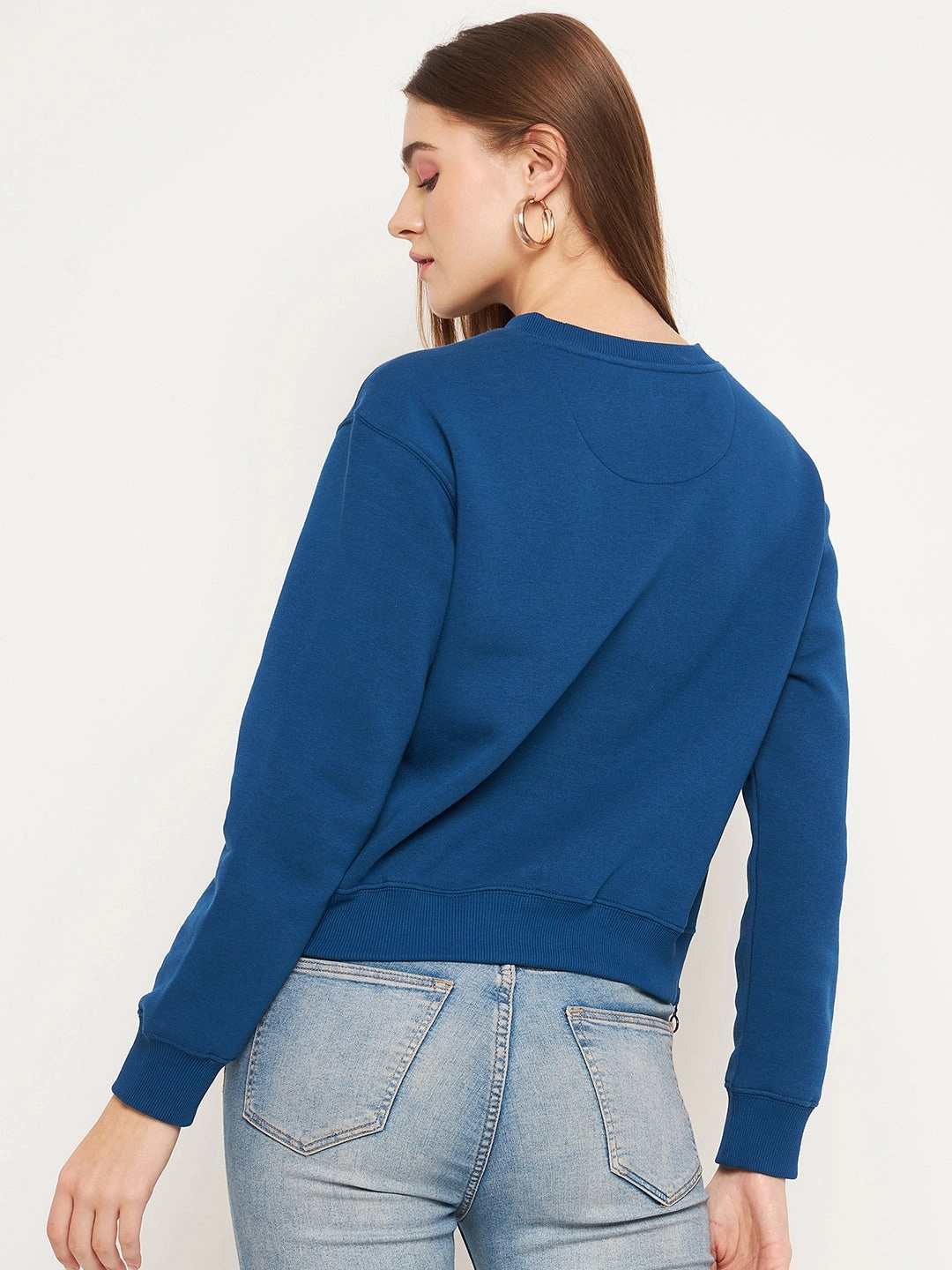 Madame Typographic Royal Blue Sweatshirt Comfort Hoodie team wear
