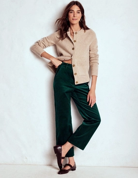Stretch Comfort Canonbury Cord Trousers-Emerald Night